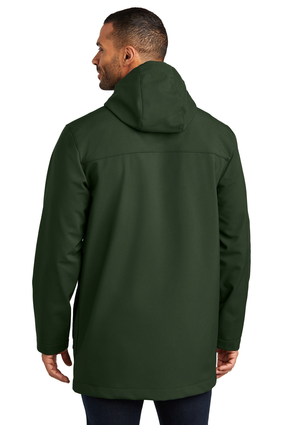 Port Authority Collective Outer Soft Shell Parka J919 - Dark Olive Green - back