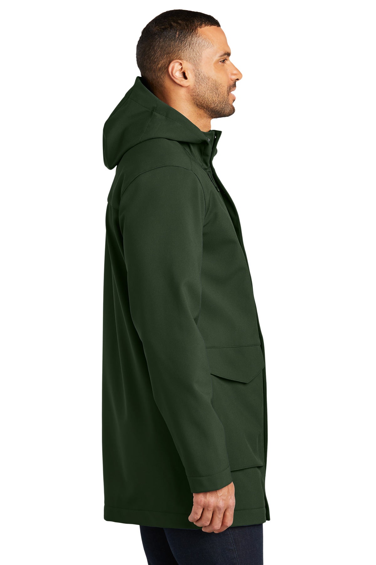 Port Authority Collective Outer Soft Shell Parka J919 - Dark Olive Green - side