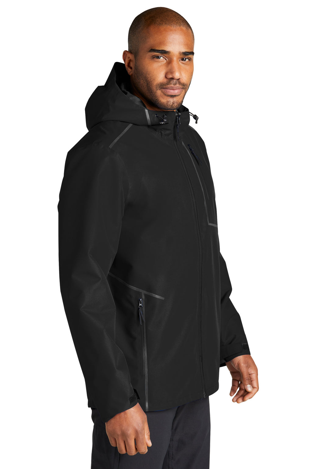 Port Authority Collective Tech Outer Shell Jacket J920 - Deep Black - three_q