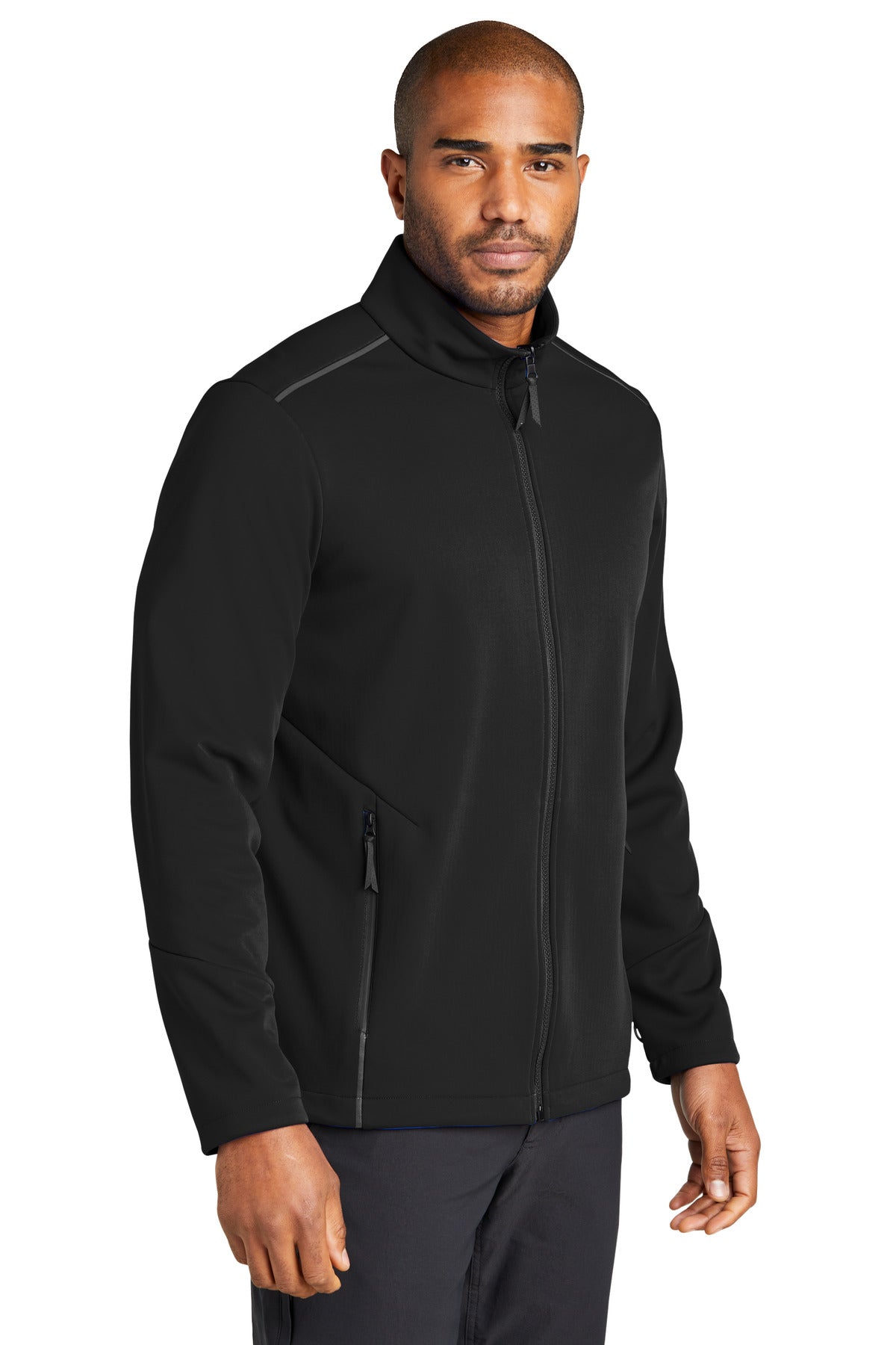 Port Authority Collective Tech Soft Shell Jacket J921 - Deep Black - three_q