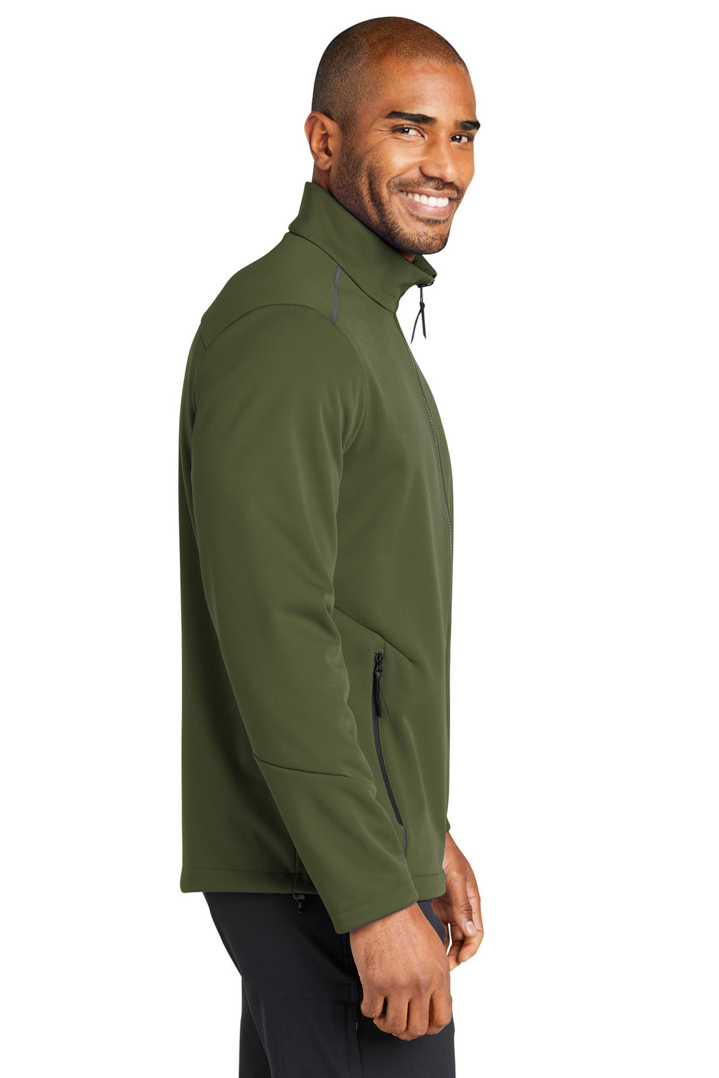 Port Authority Collective Tech Soft Shell Jacket J921 - Olive Green - side
