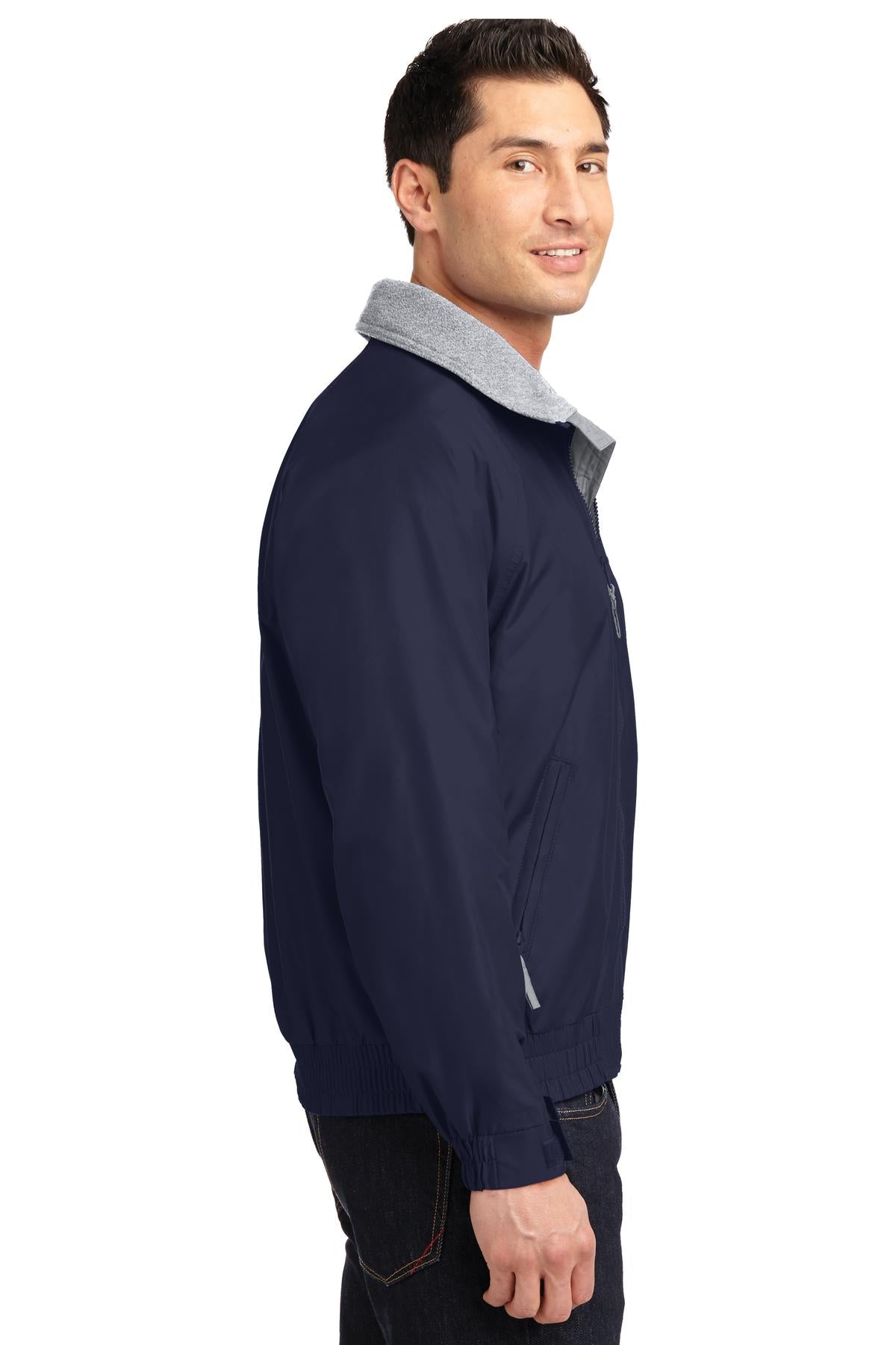 Port Authority Competitor Jacket. JP54 - True Navy/ Grey Heather - side