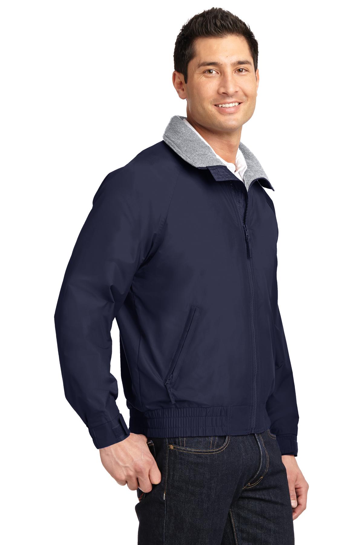 Port Authority Competitor Jacket. JP54 - True Navy/ Grey Heather - three_q