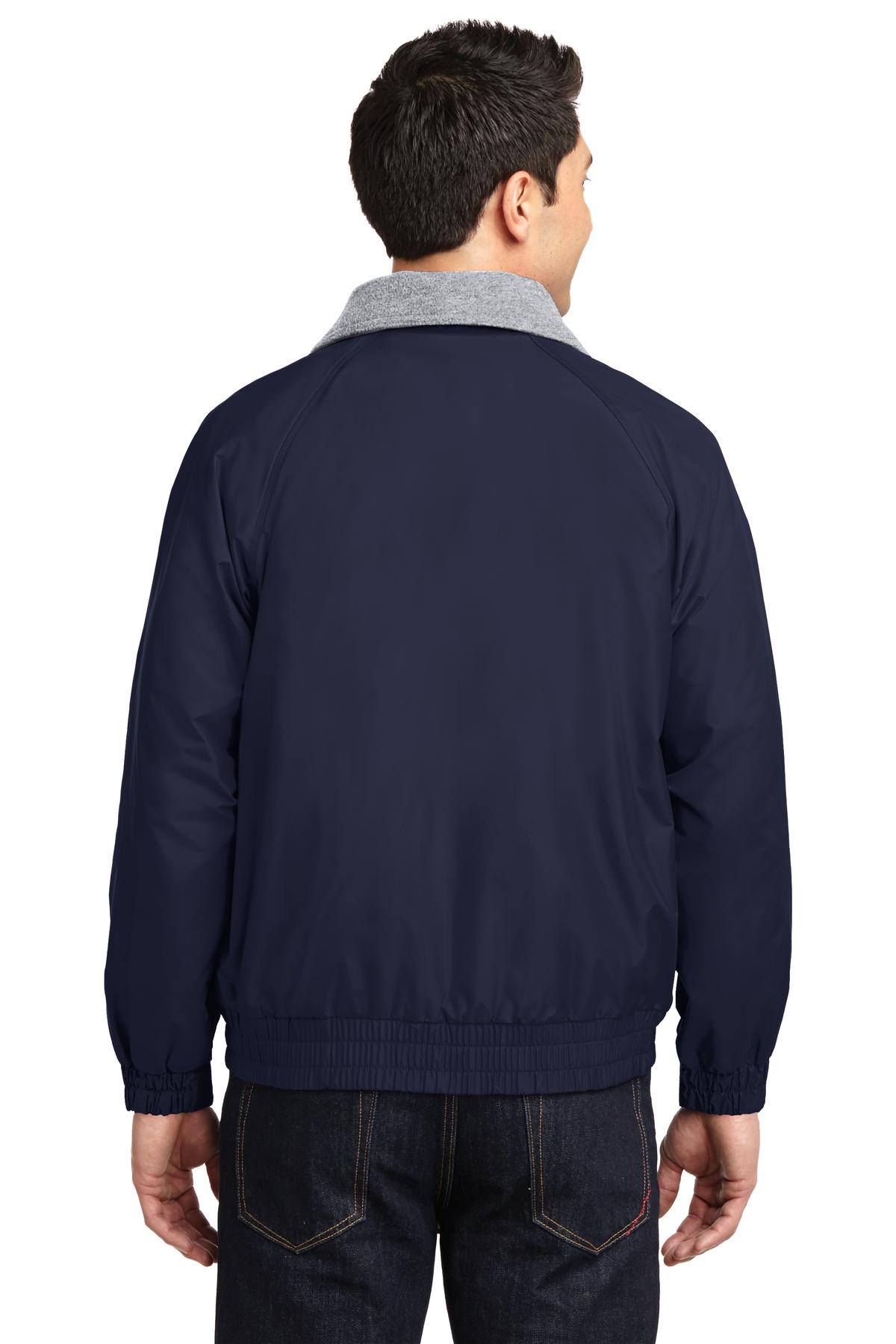 Port Authority Competitor Jacket. JP54 - True Navy/ Grey Heather - back