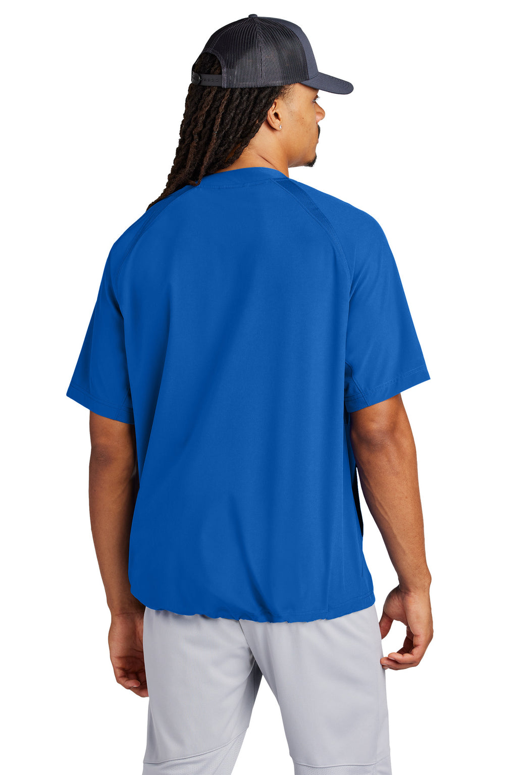 Sport-Tek Repeat 1/2-Zip Short Sleeve Jacket JST489 - True Royal - back