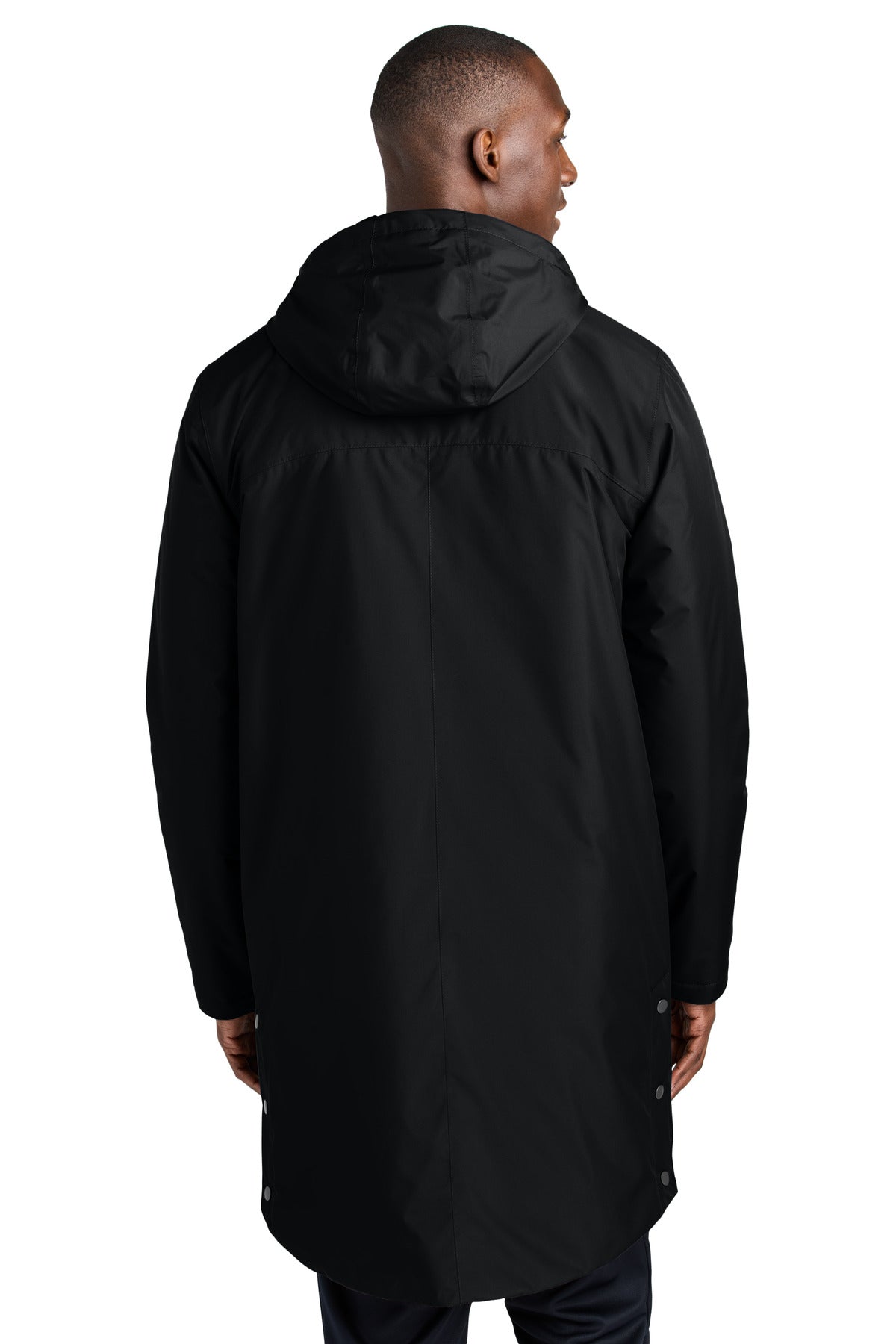 Sport-Tek Waterproof Insulated Sideline Parka JST55 - Black - back