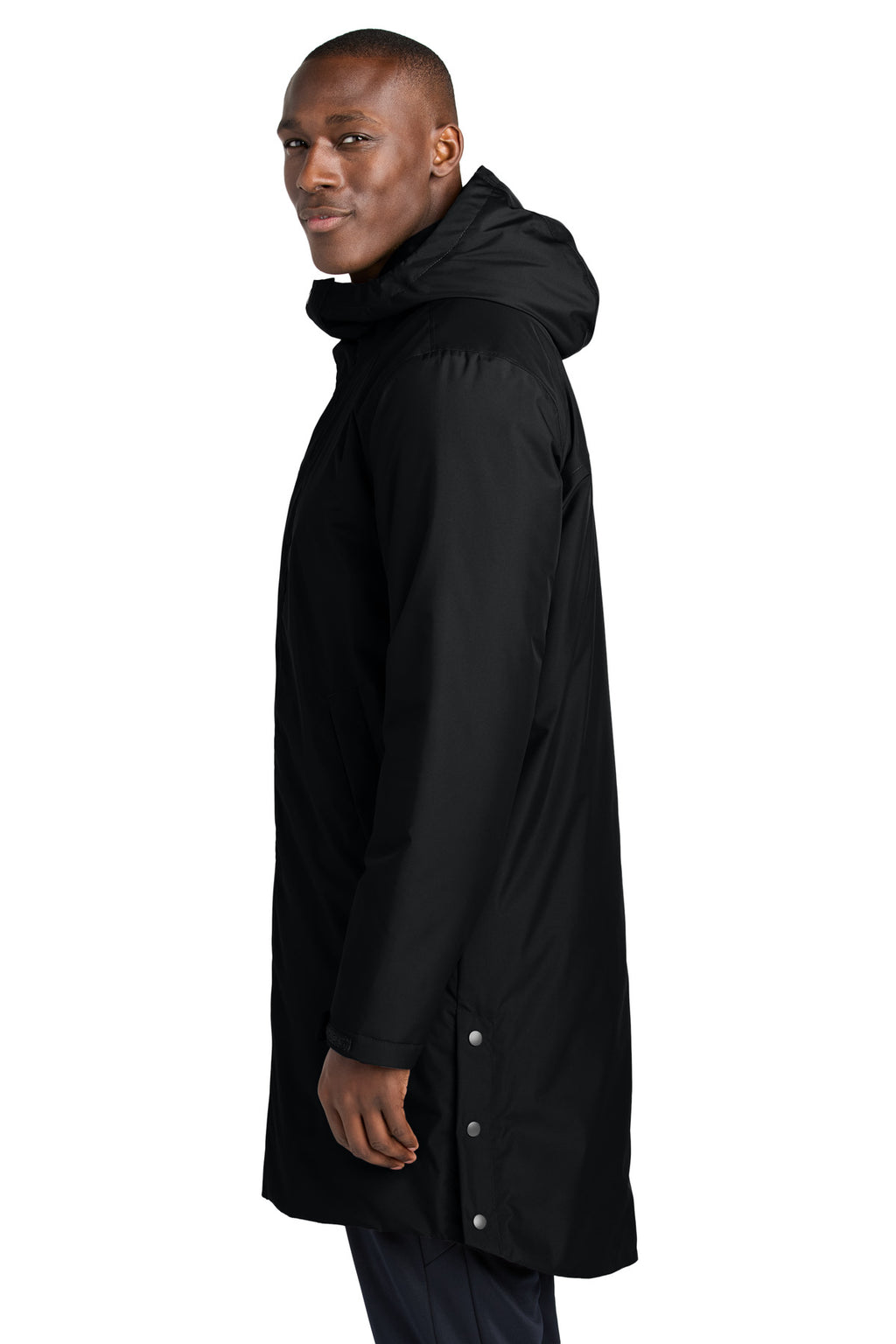Sport-Tek Waterproof Insulated Sideline Parka JST55 - Black - side