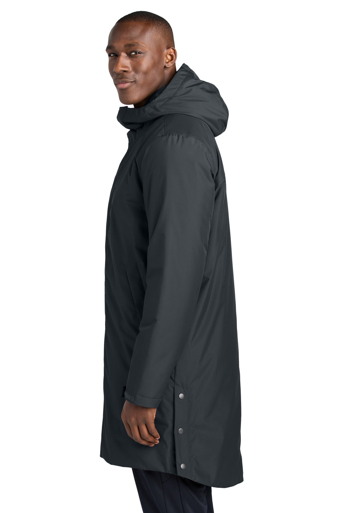 Sport-Tek Waterproof Insulated Sideline Parka JST55 - Graphite - side