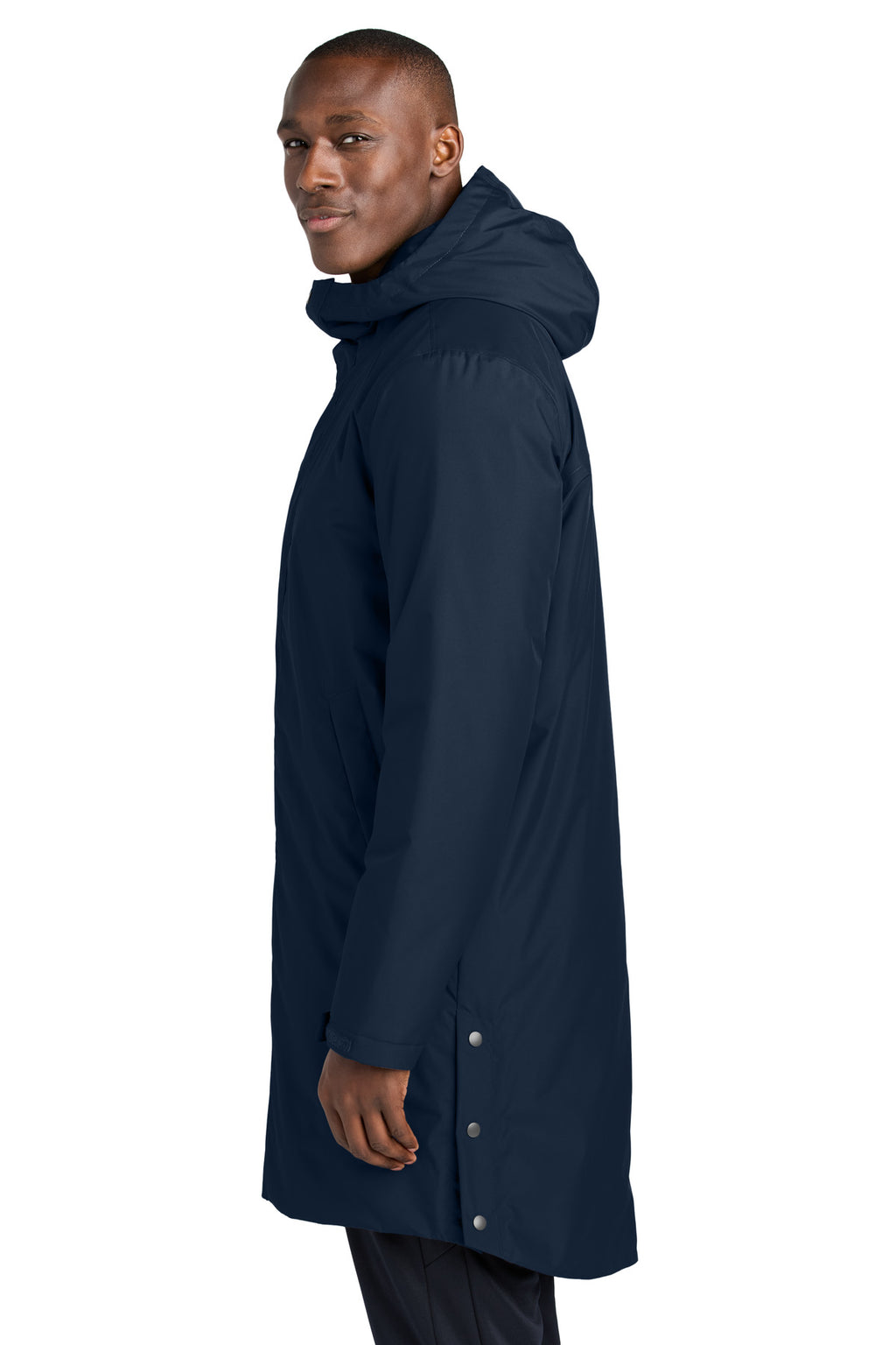 Sport-Tek Waterproof Insulated Sideline Parka JST55 - True Navy - side