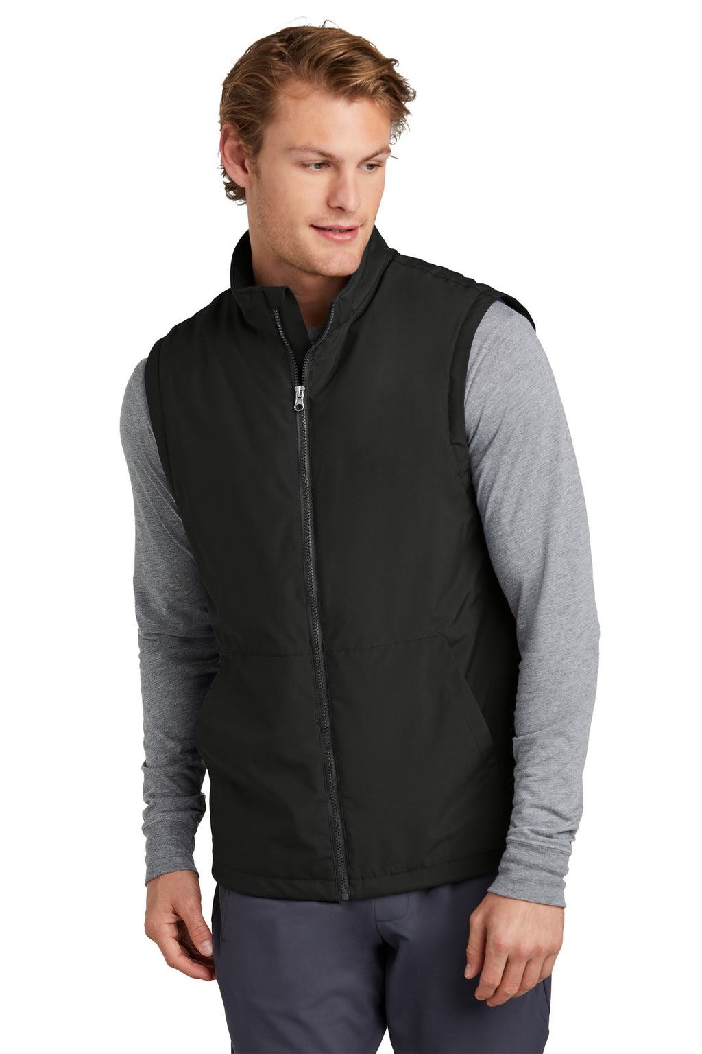 Sport-Tek Insulated Vest JST57 - Black - front