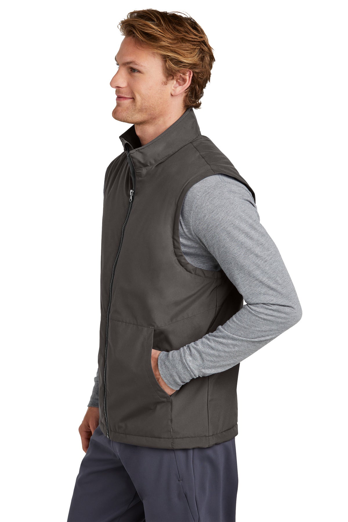 Sport-Tek Insulated Vest JST57 - Graphite - side