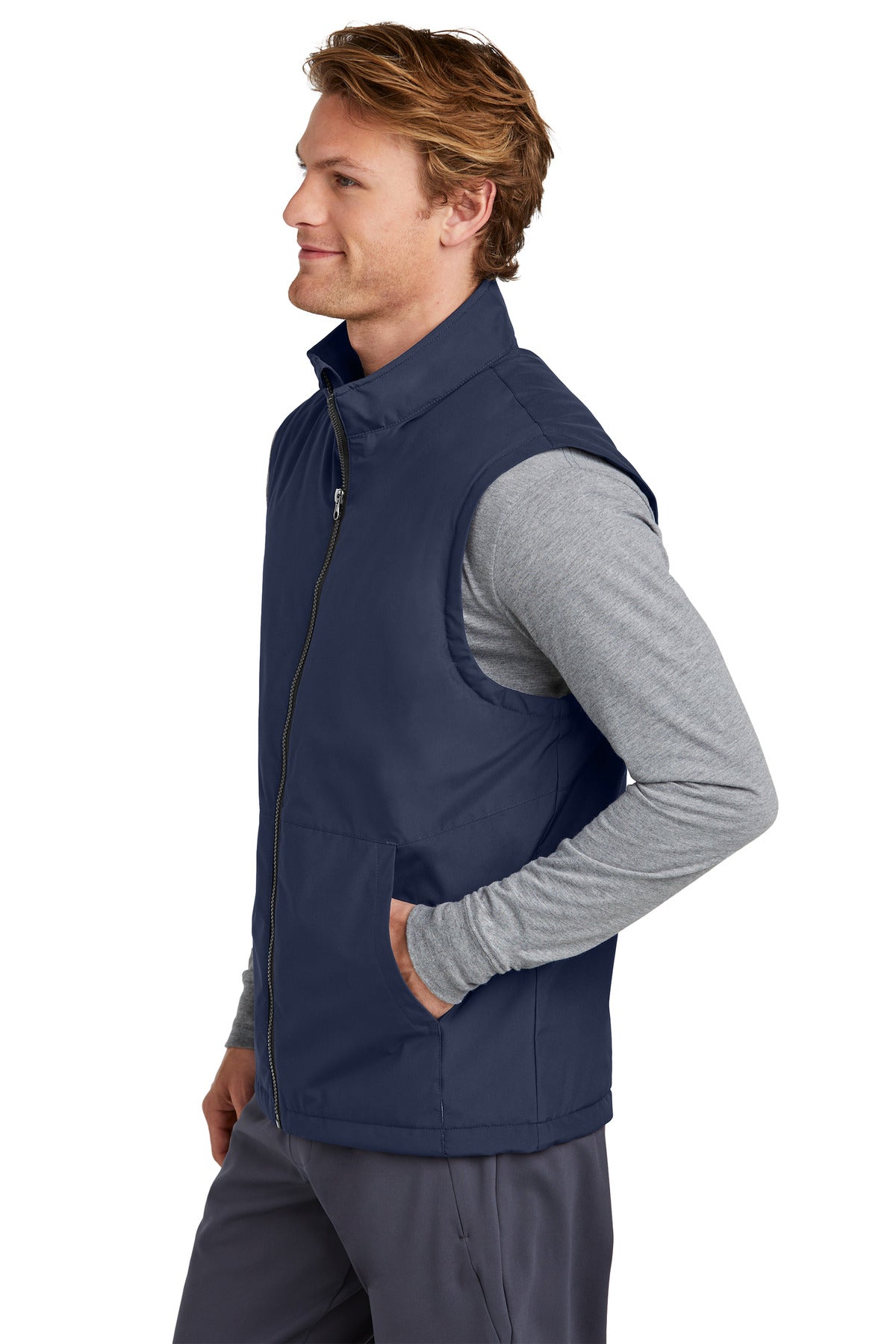 Sport-Tek Insulated Vest JST57 - True Navy - side