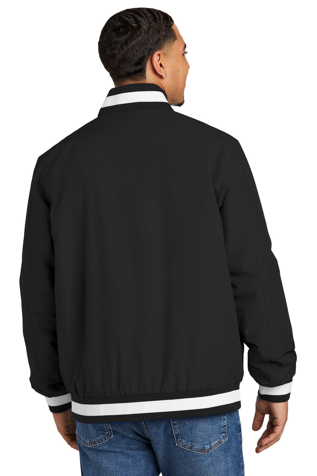Sport-Tek Insulated Varsity Jacket JST58 - Black - back