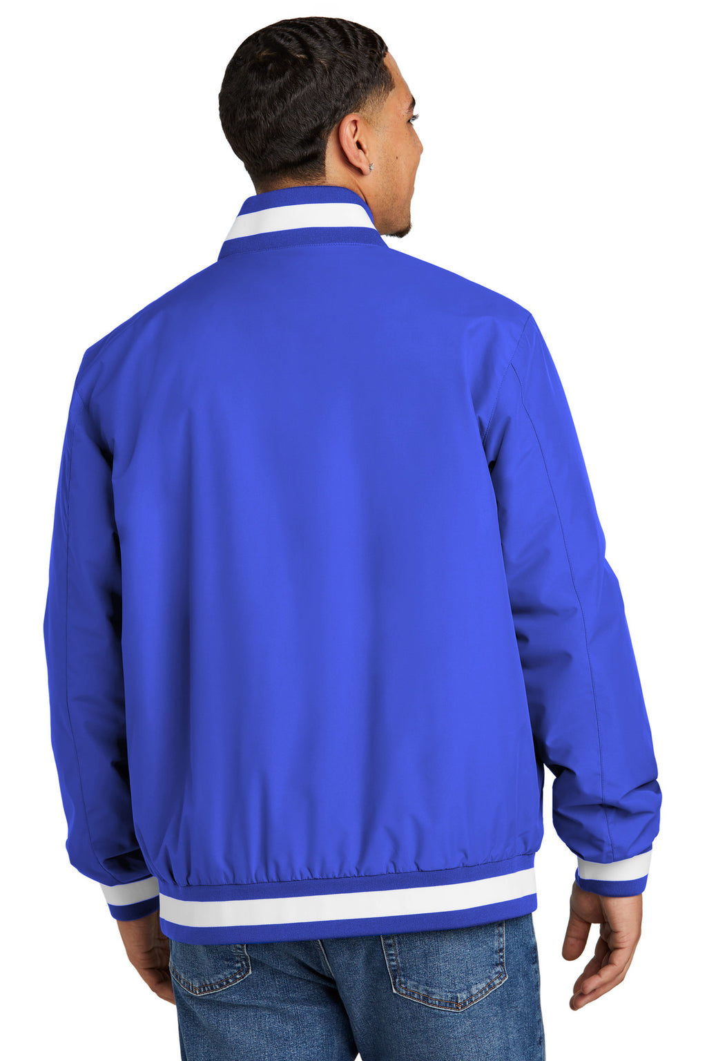 Sport-Tek Insulated Varsity Jacket JST58 - True Royal - back