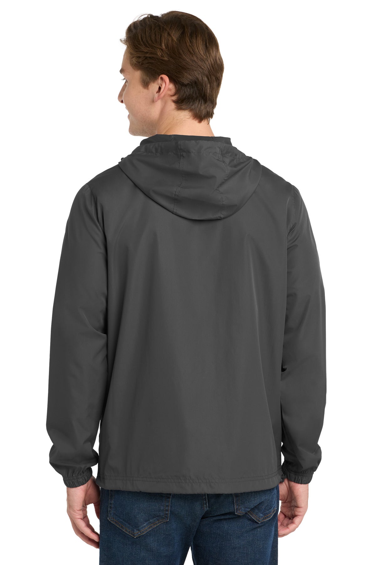 Sport-Tek Packable Anorak. JST66 - Graphite - back