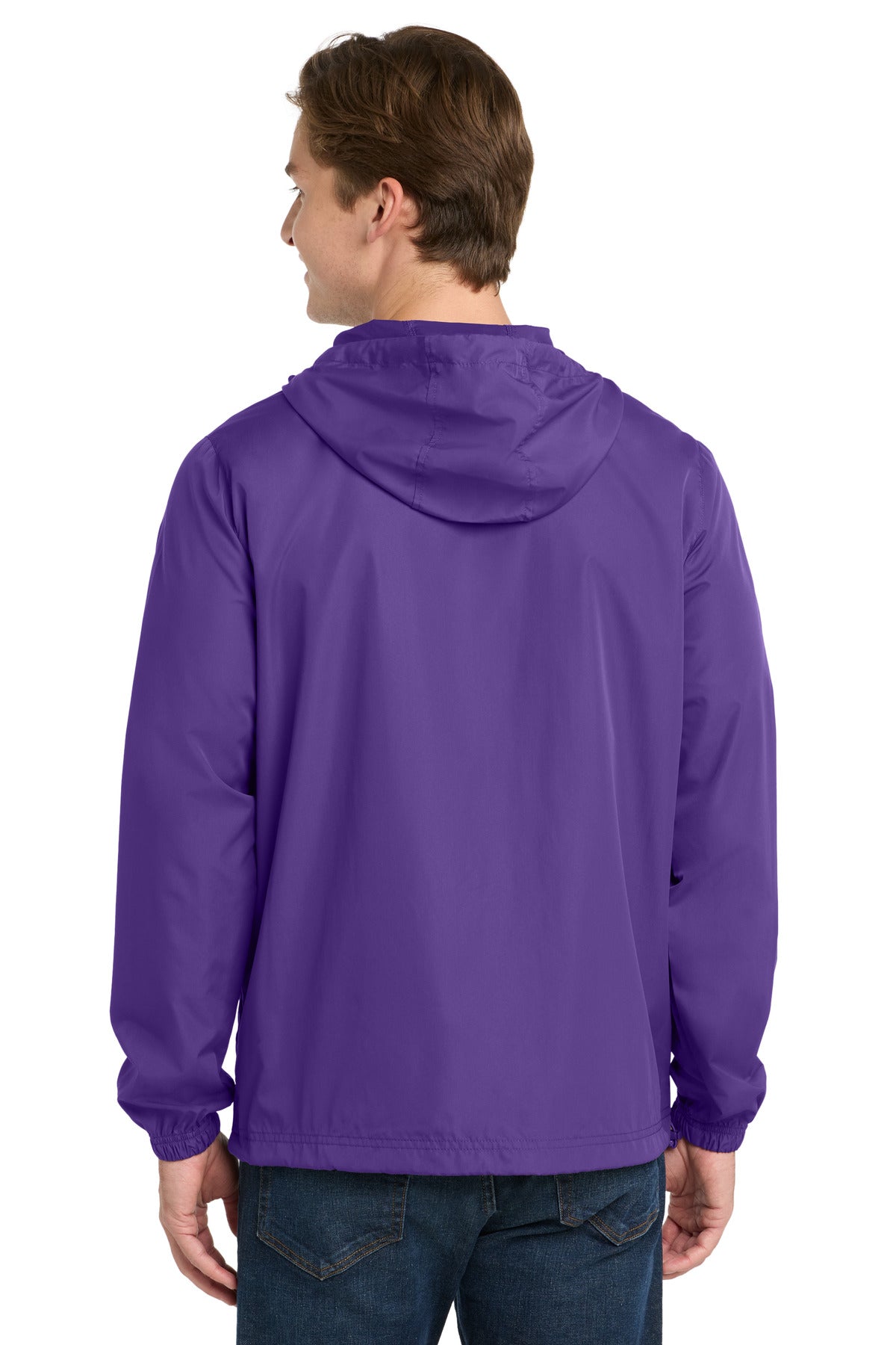 Sport-Tek Packable Anorak. JST66 - Purple - back
