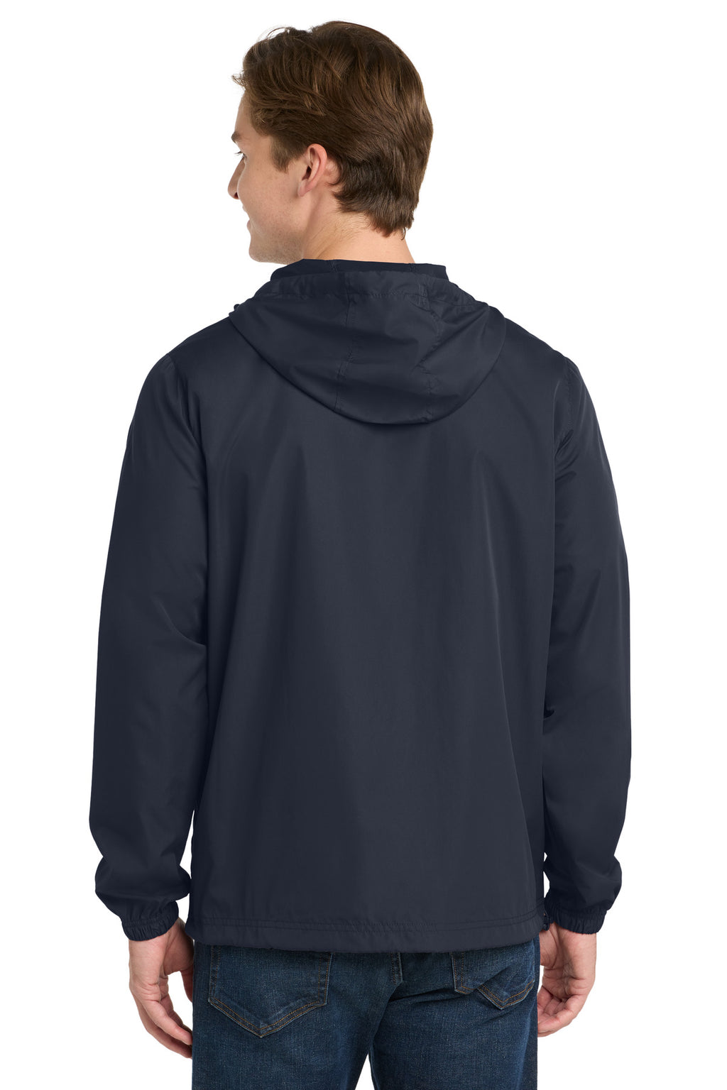 Sport-Tek Packable Anorak. JST66 - True Navy - back