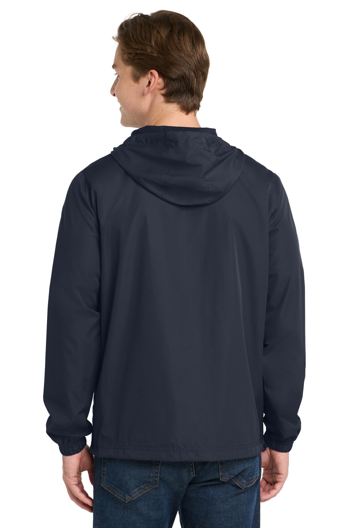 Sport-Tek Packable Anorak. JST66 - True Navy - back