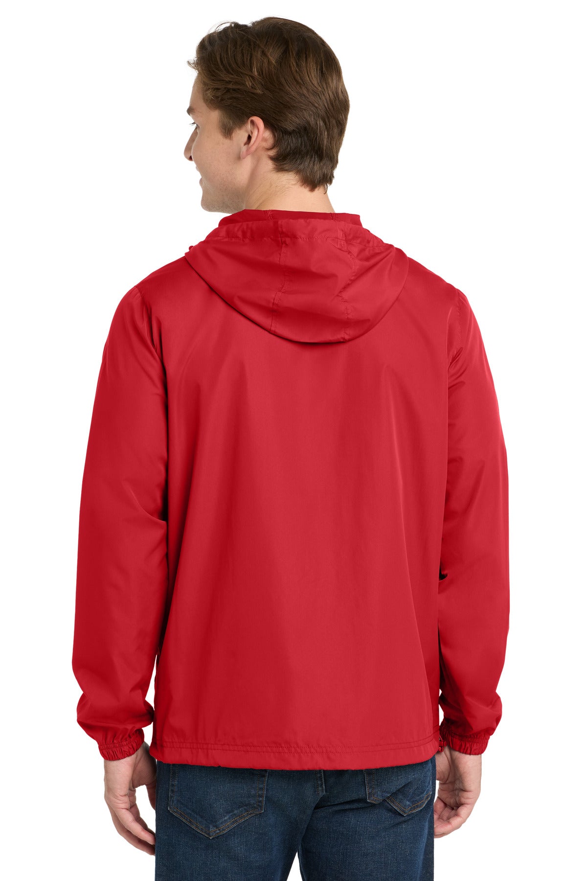 Sport-Tek Packable Anorak. JST66 - True Red - back