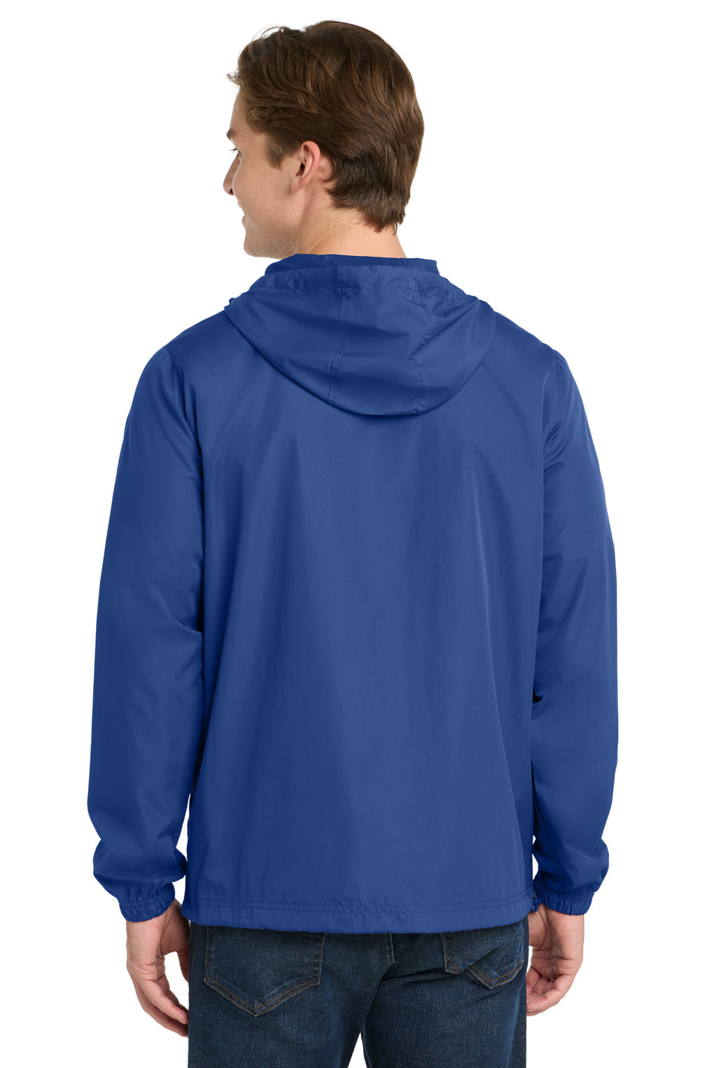 Sport-Tek Packable Anorak. JST66 - True Royal - back