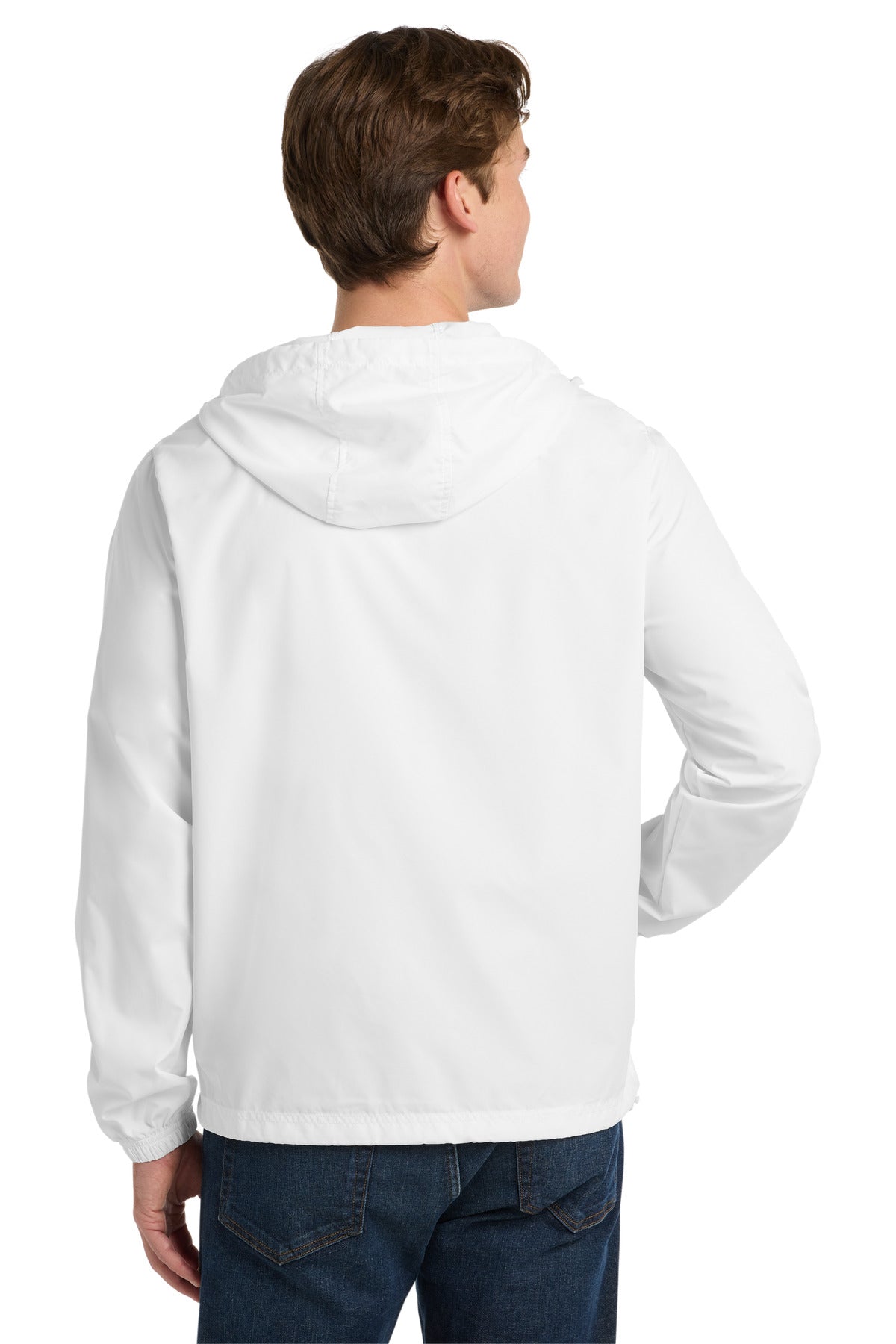Sport-Tek Packable Anorak. JST66 - White - back