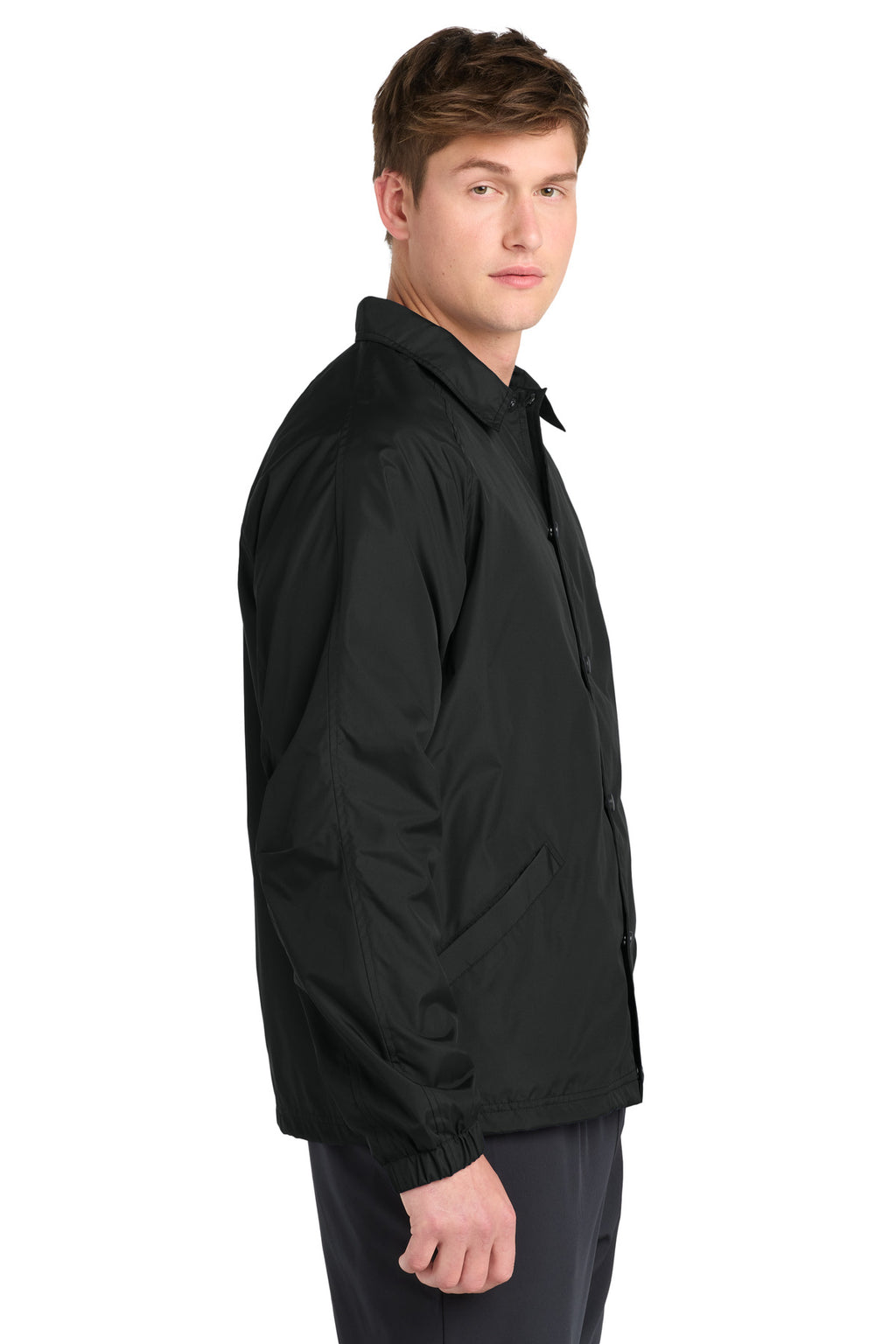 Sport-Tek Sideline Jacket. JST71 - Black - side