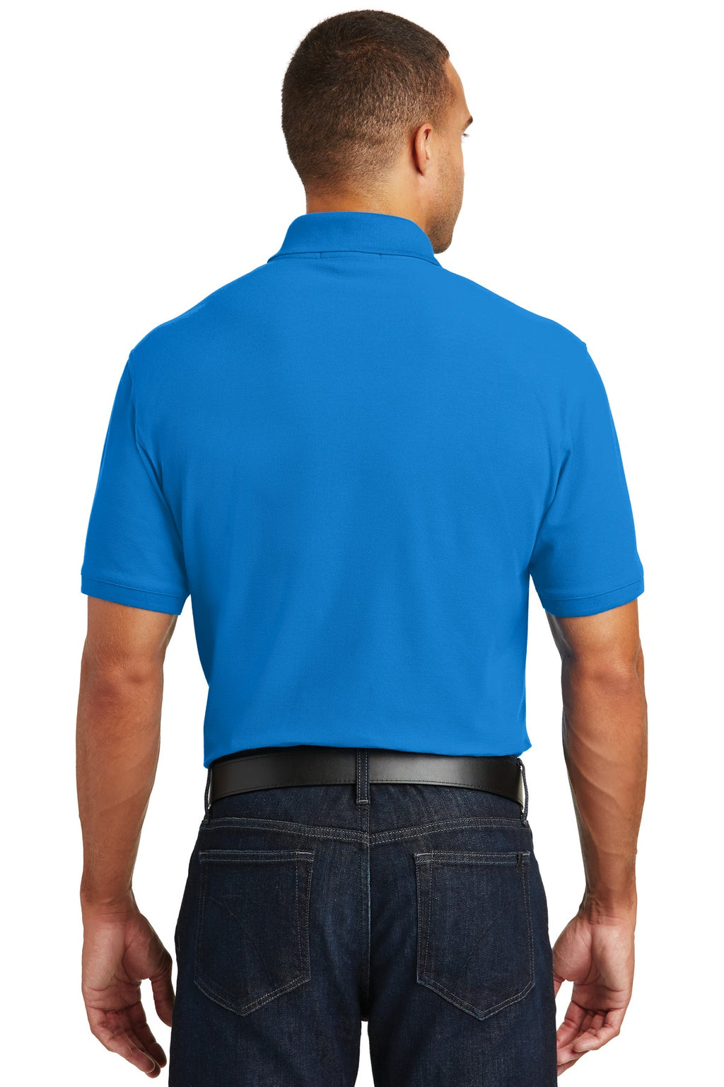 Port Authority Core Classic Pique Pocket Polo. K100P - Coastal Blue - back