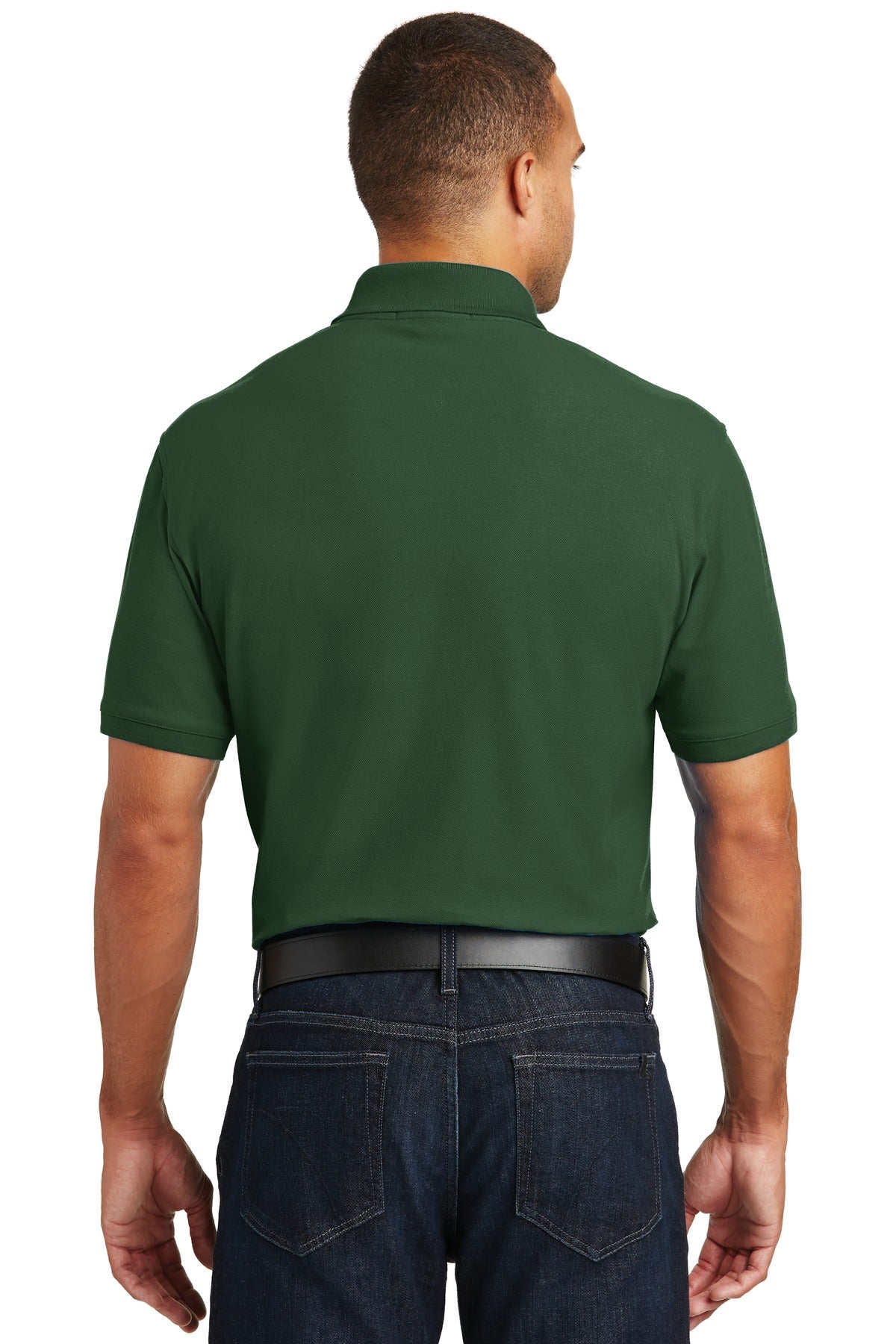 Port Authority Core Classic Pique Pocket Polo. K100P - Deep Forest Green - back