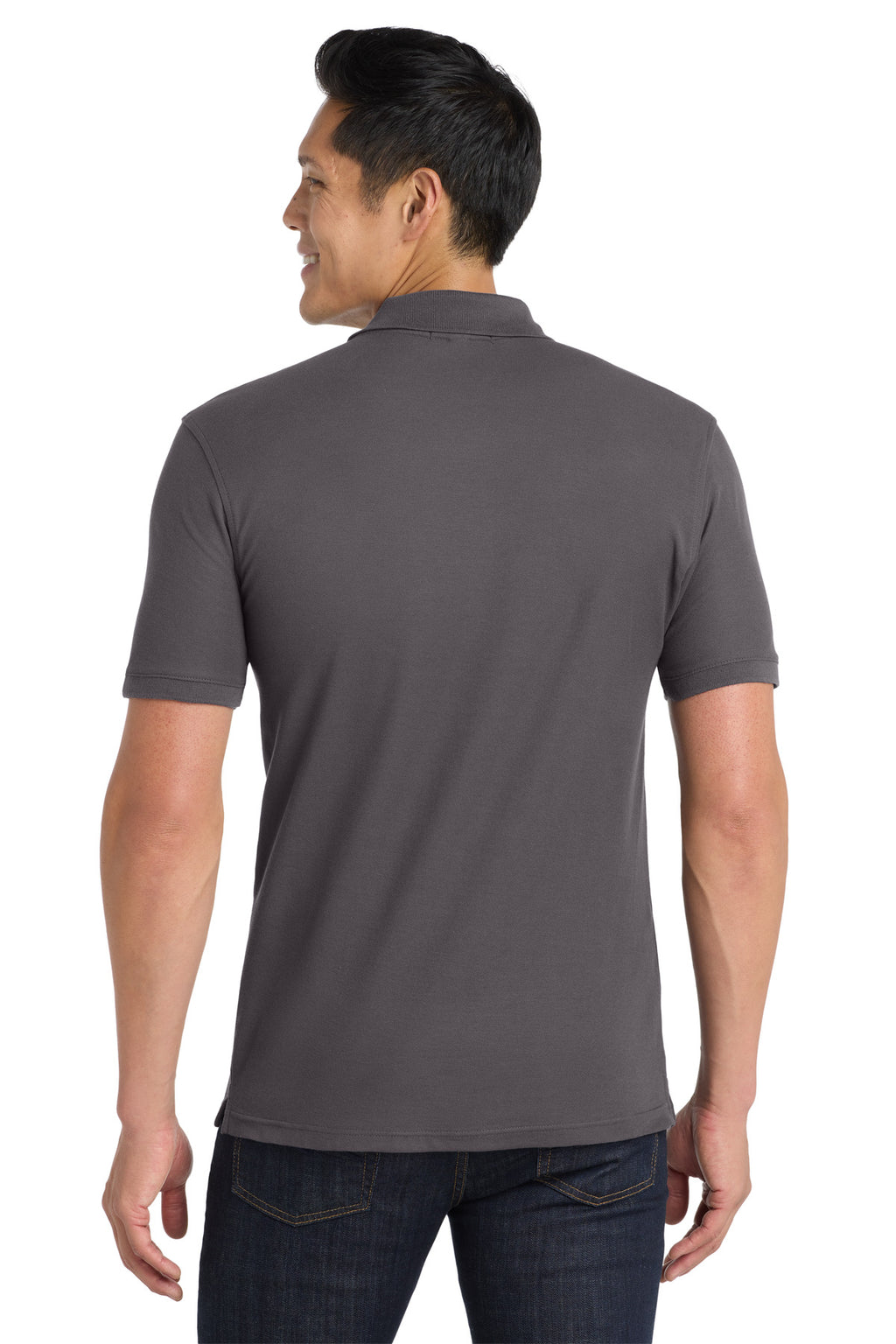 Port Authority Core Classic Pique Pocket Polo. K100P - Graphite - back