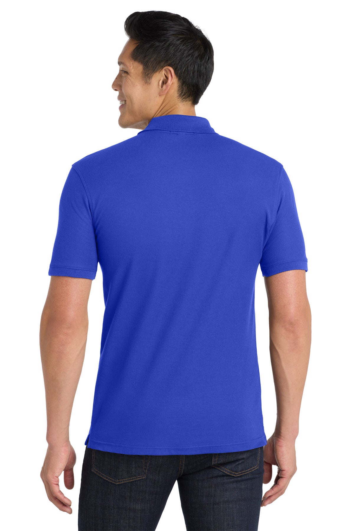 Port Authority Core Classic Pique Pocket Polo. K100P - True Royal - back