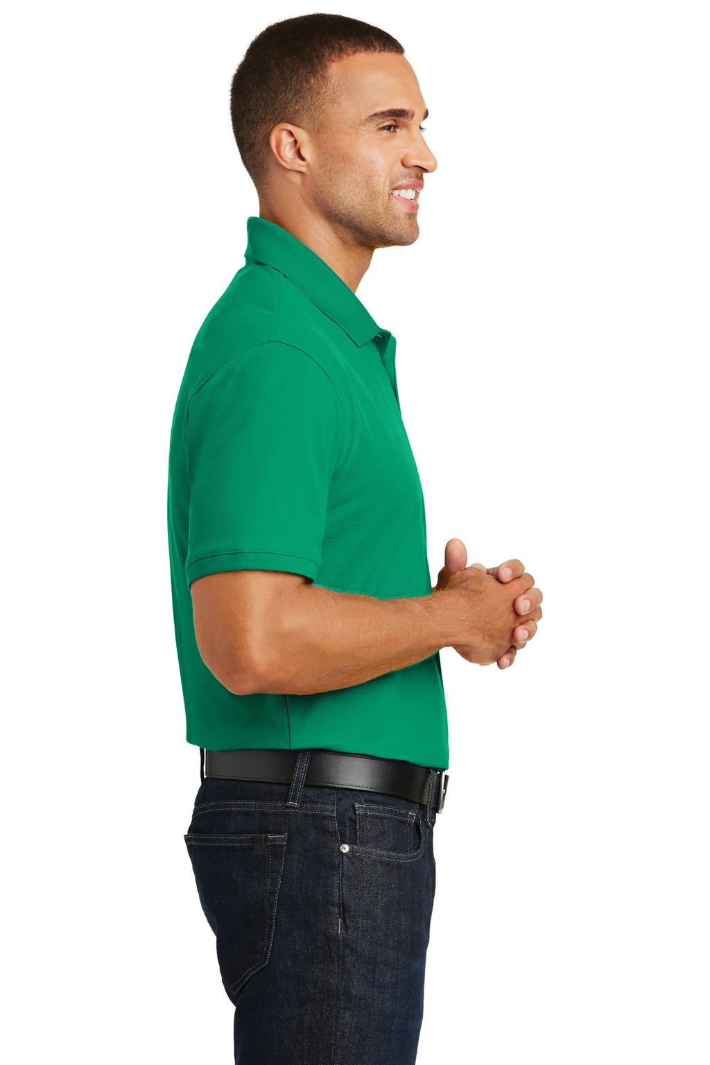 Port Authority Core Classic Pique Polo. K100 - Bright Kelly Green - side