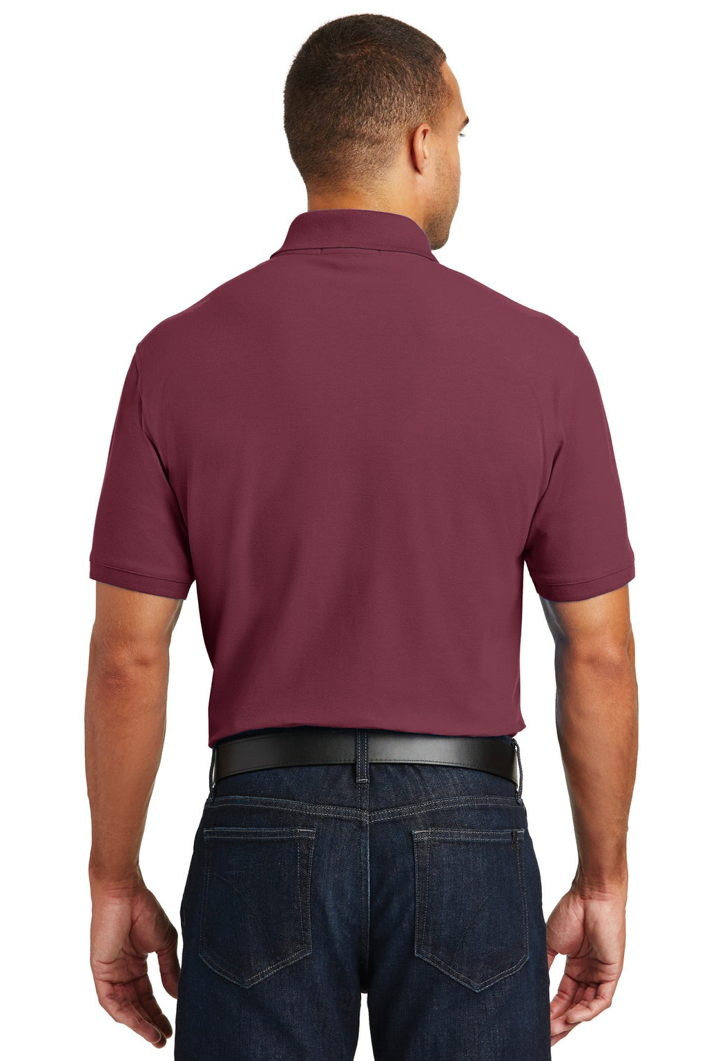 Port Authority Core Classic Pique Polo. K100 - Burgundy - back