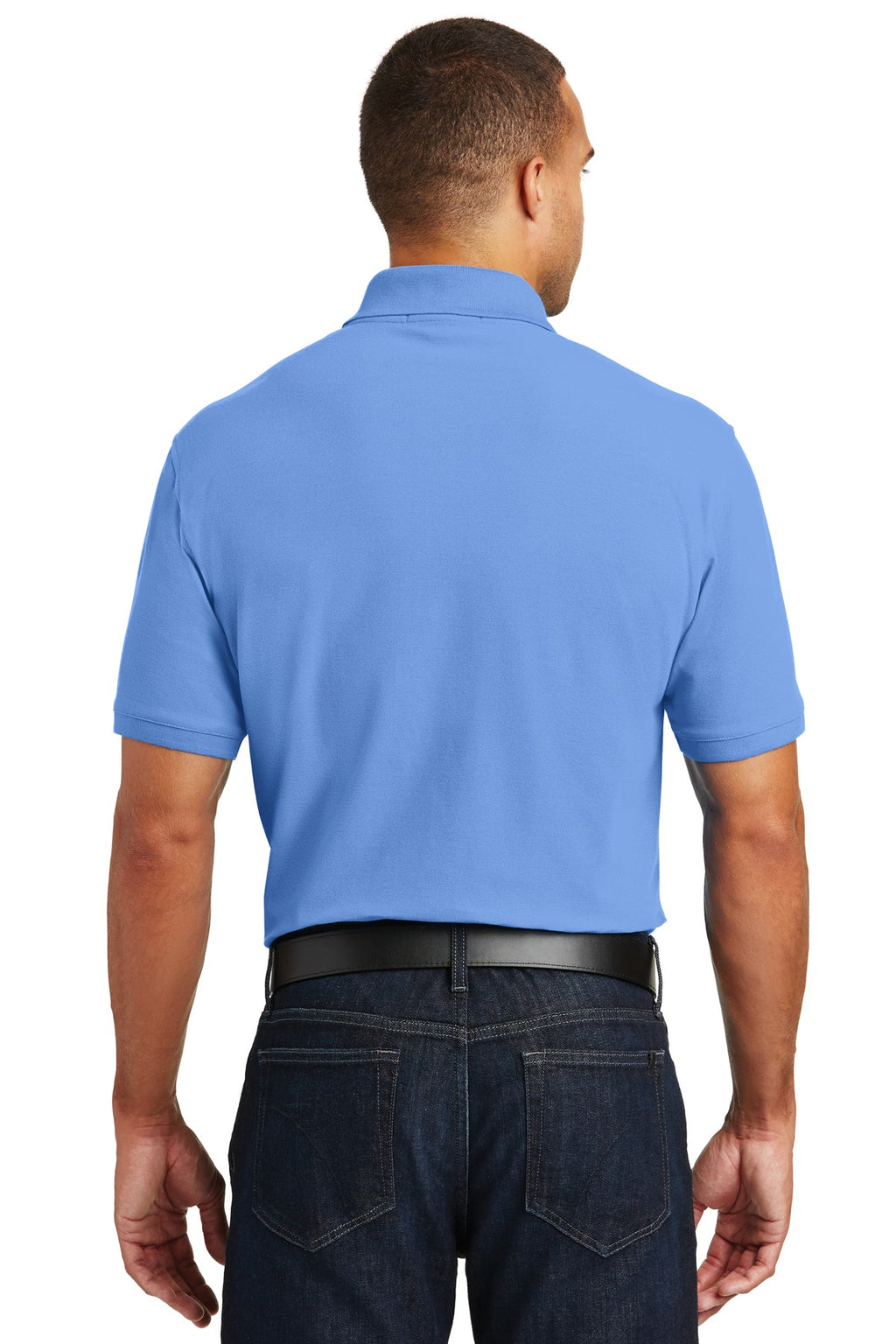 Port Authority Core Classic Pique Polo. K100 - Carolina Blue - back