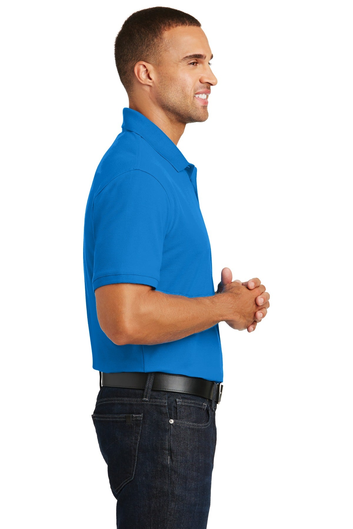 Port Authority Core Classic Pique Polo. K100 - Coastal Blue - side