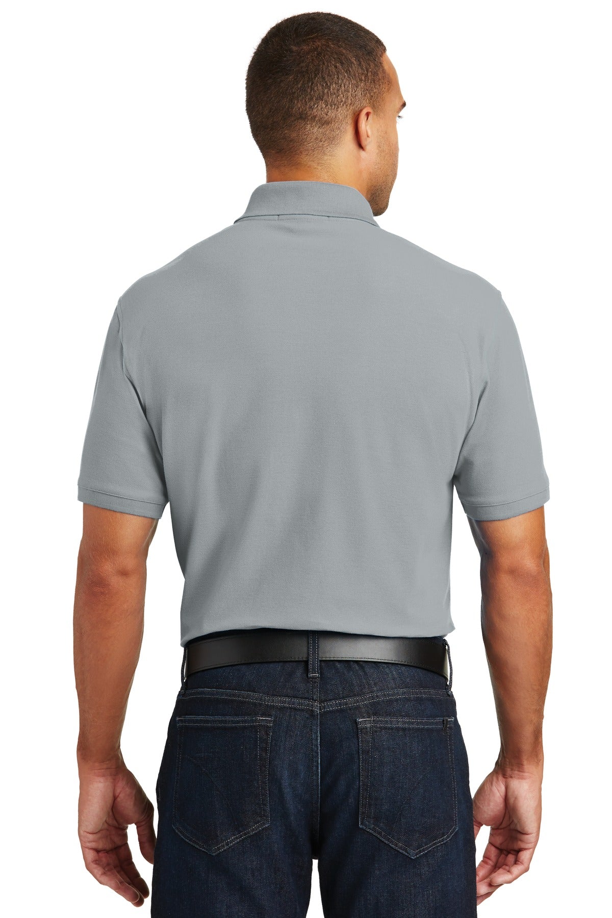 Port Authority Core Classic Pique Polo. K100 - Gusty Grey - back