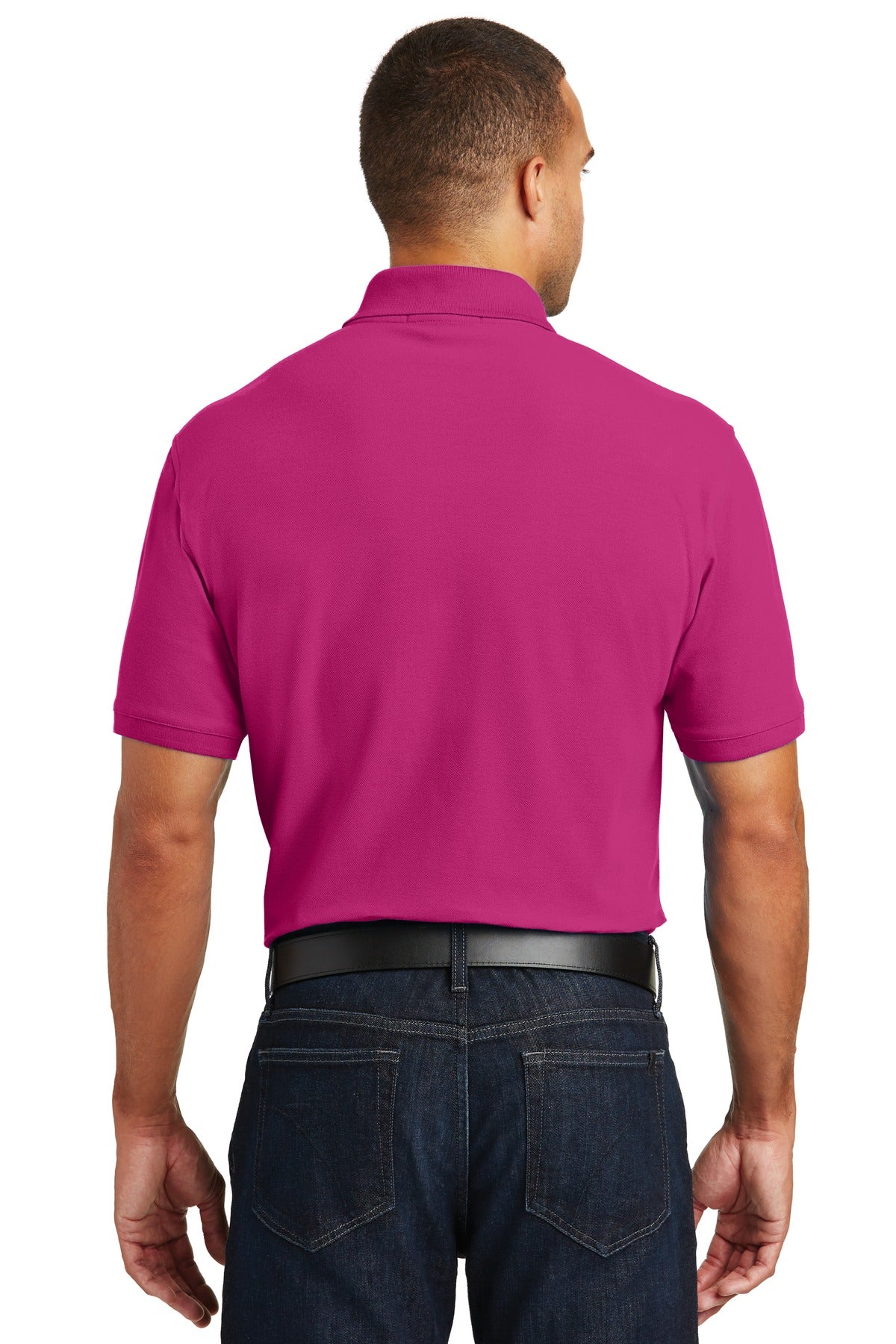 Port Authority Core Classic Pique Polo. K100 - Pink Azalea - back