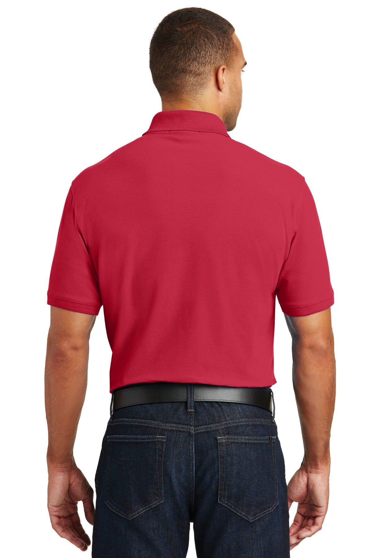 Port Authority Core Classic Pique Polo. K100 - Rich Red - back