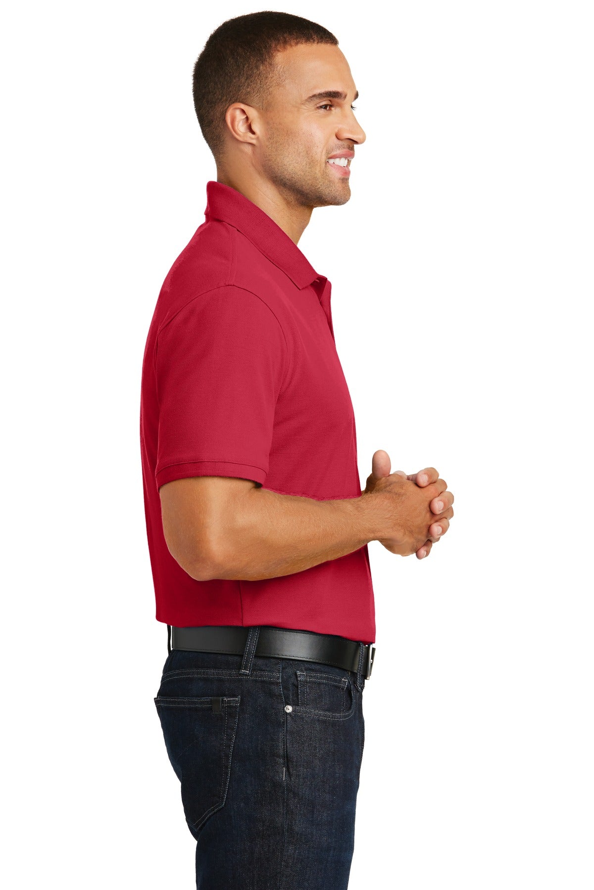 Port Authority Core Classic Pique Polo. K100 - Rich Red - side