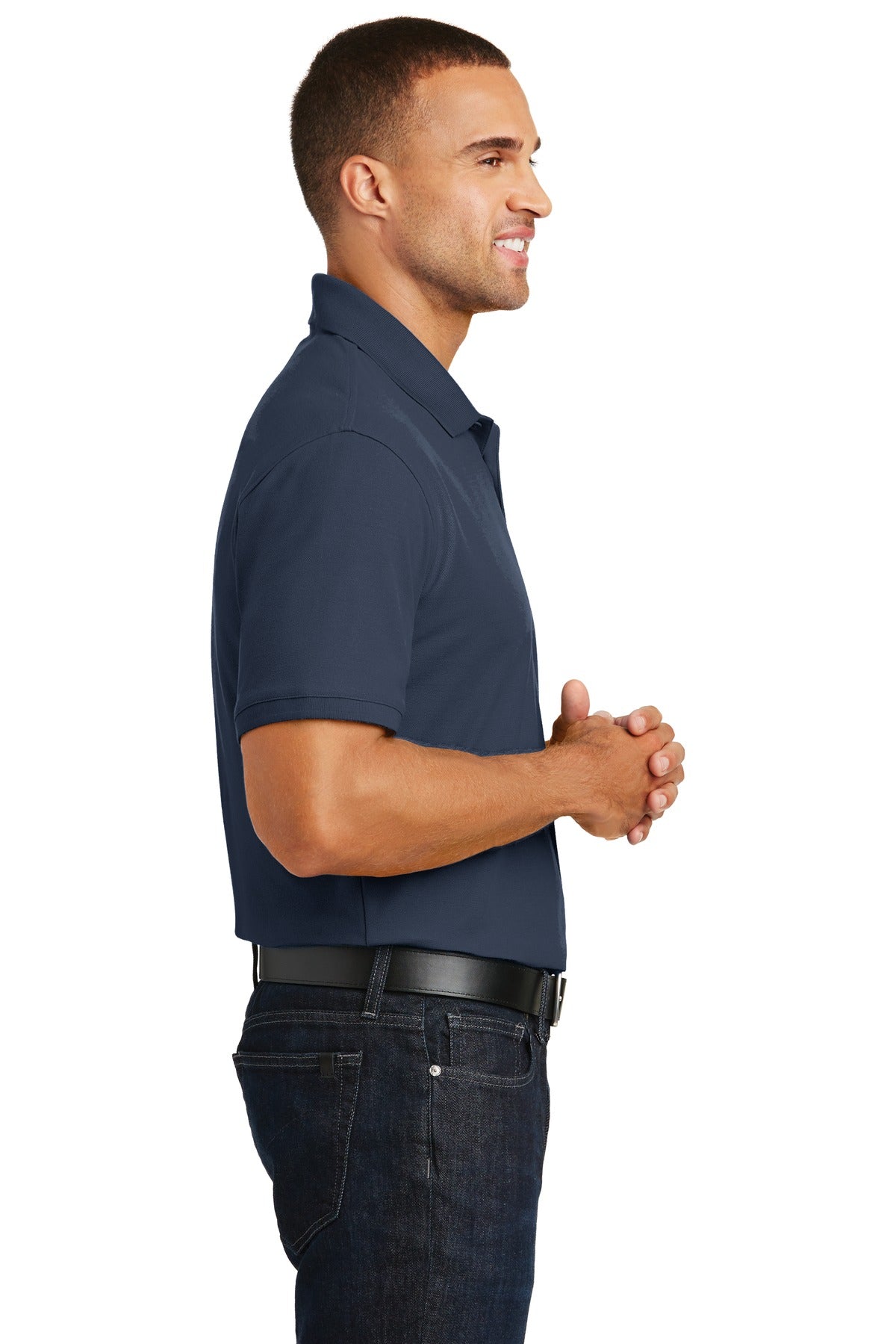 Port Authority Core Classic Pique Polo. K100 - River Blue Navy - side