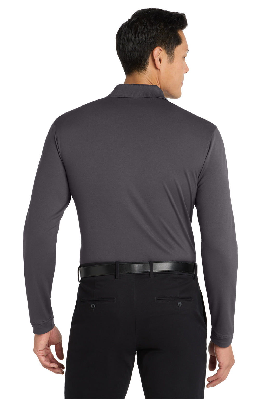Port Authority Dry Zone UV Micro-Mesh Long Sleeve Polo K110LS - Graphite - back