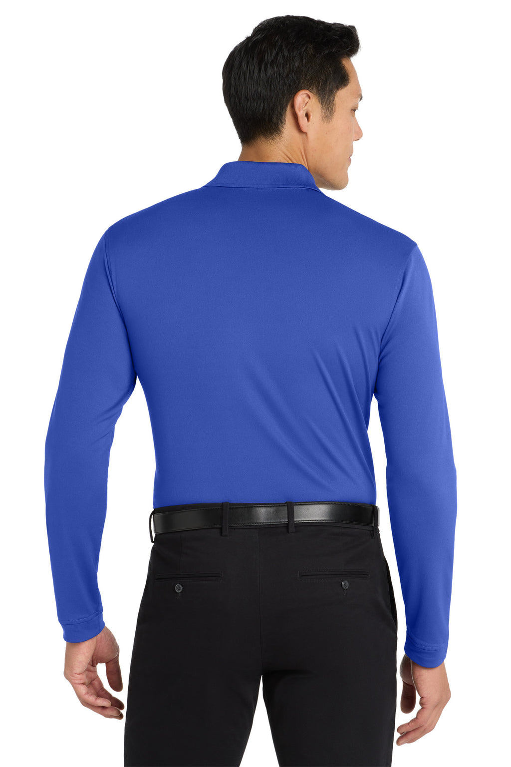 Port Authority Dry Zone UV Micro-Mesh Long Sleeve Polo K110LS - True Royal - back