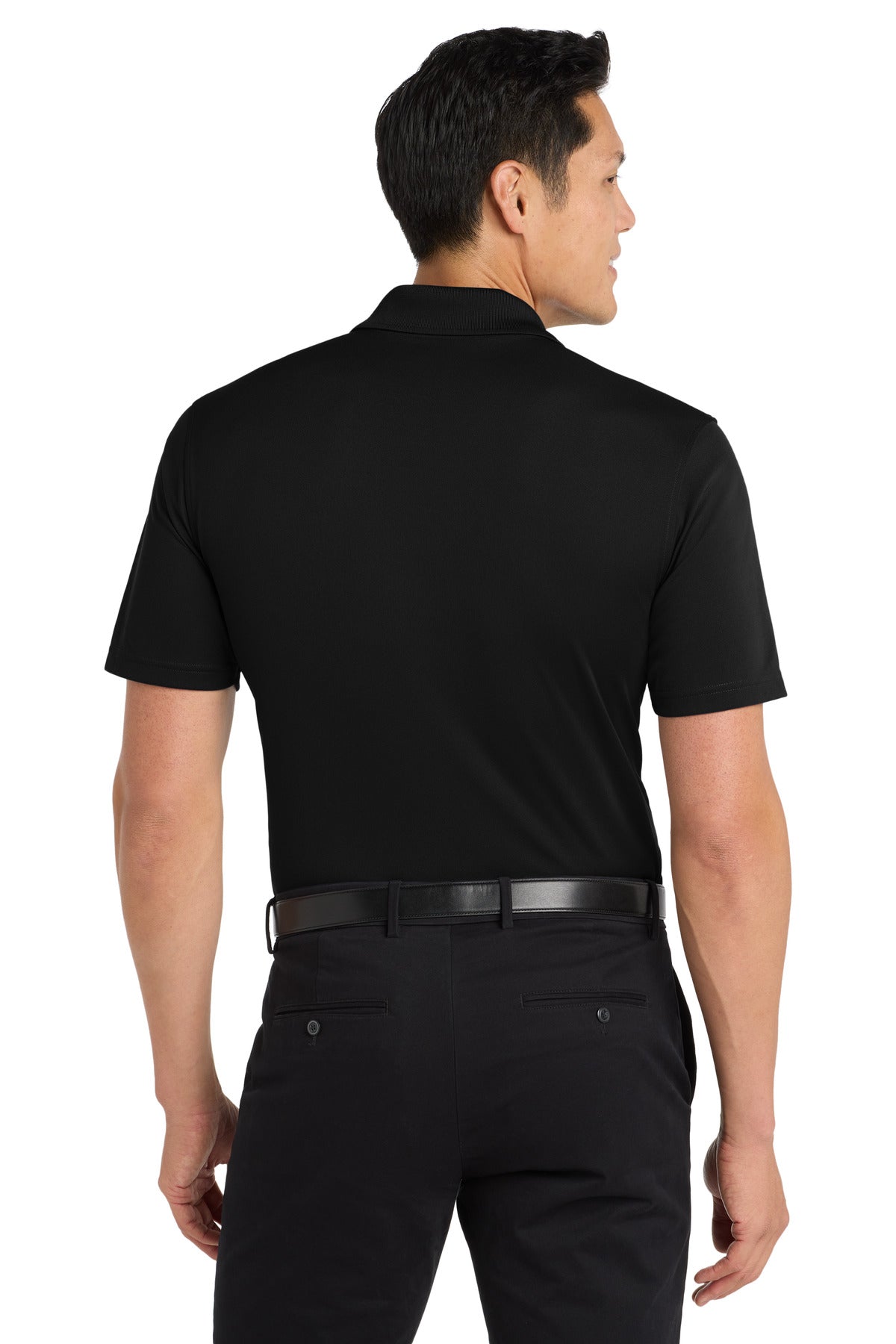 Port Authority Dry Zone UV Micro-Mesh Pocket Polo. K110P - Deep Black - back