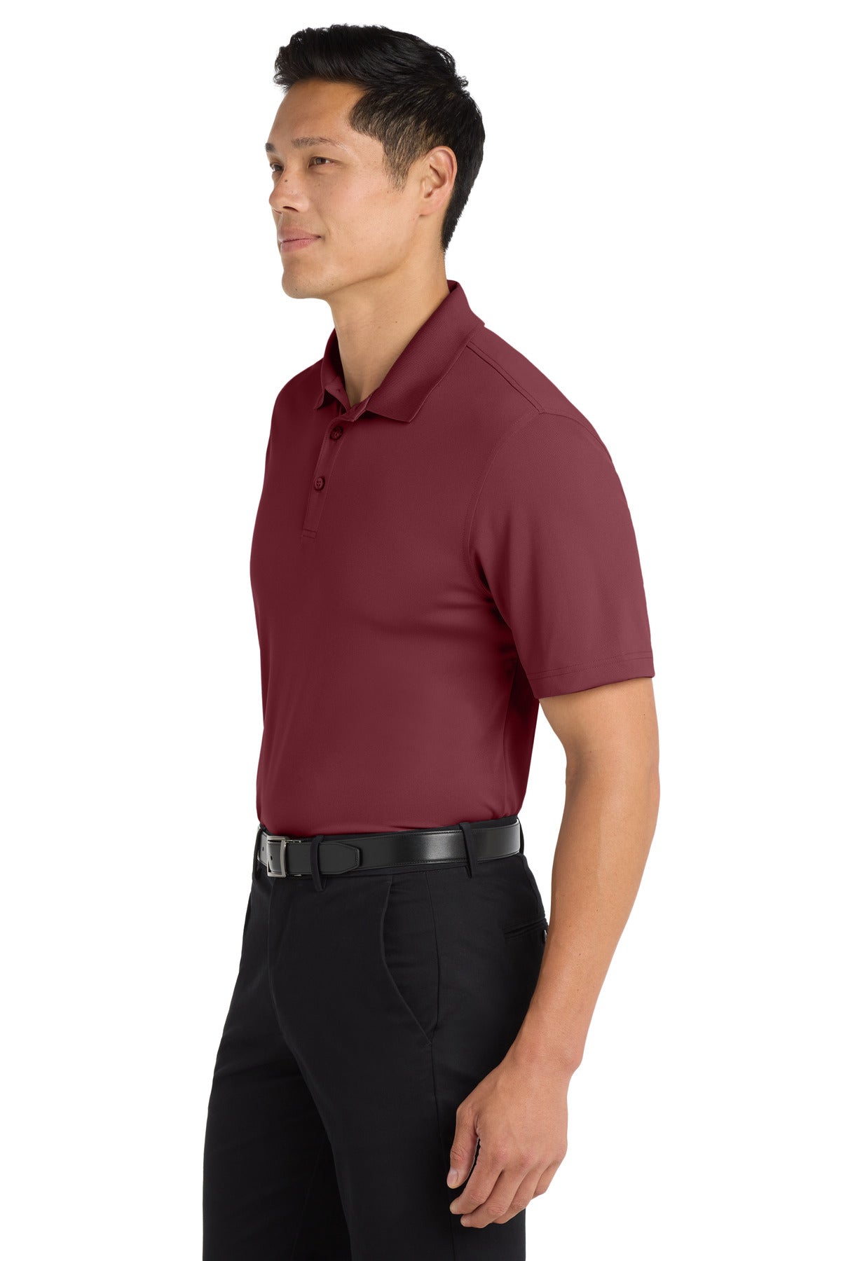 Port Authority Dry Zone UV Micro-Mesh Polo. K110 - Burgundy - side