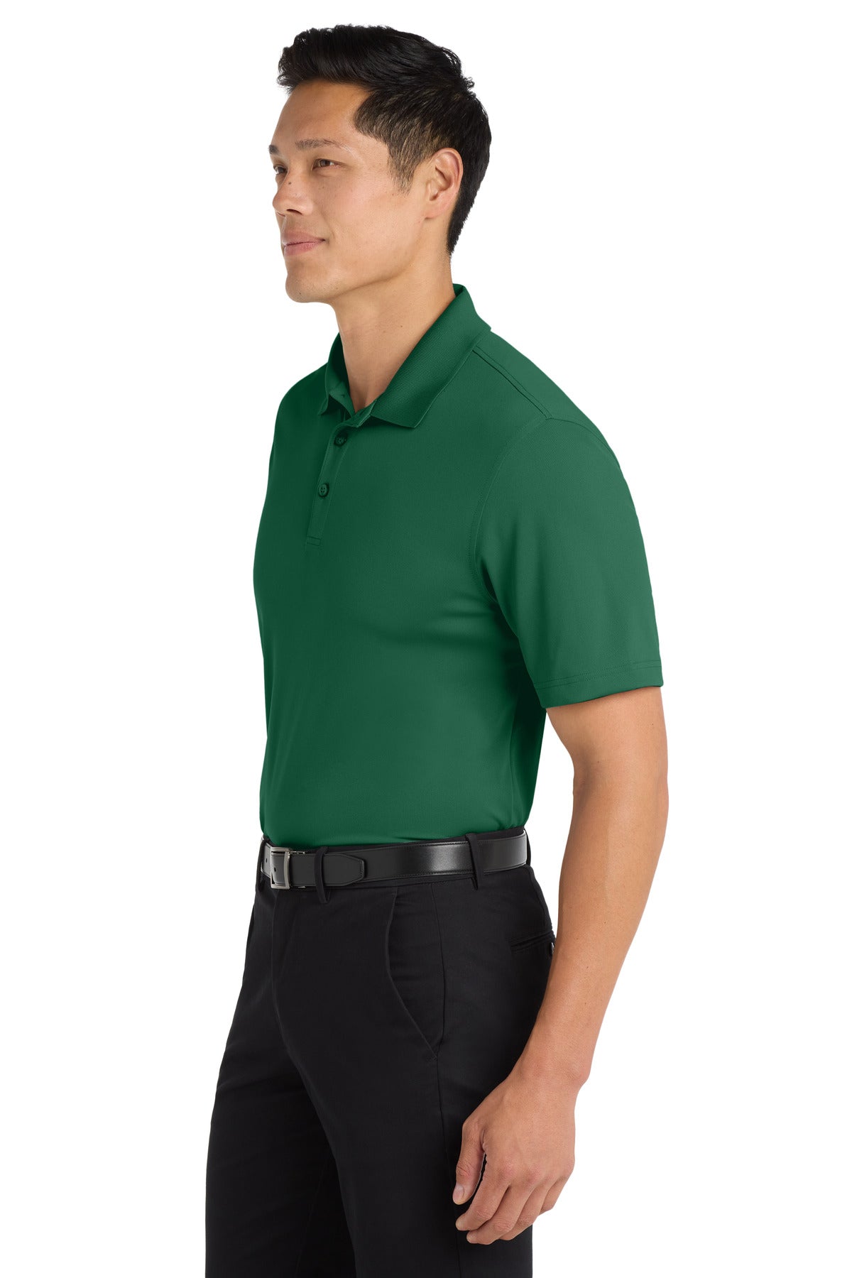 Port Authority Dry Zone UV Micro-Mesh Polo. K110 - Deep Forest Green - side