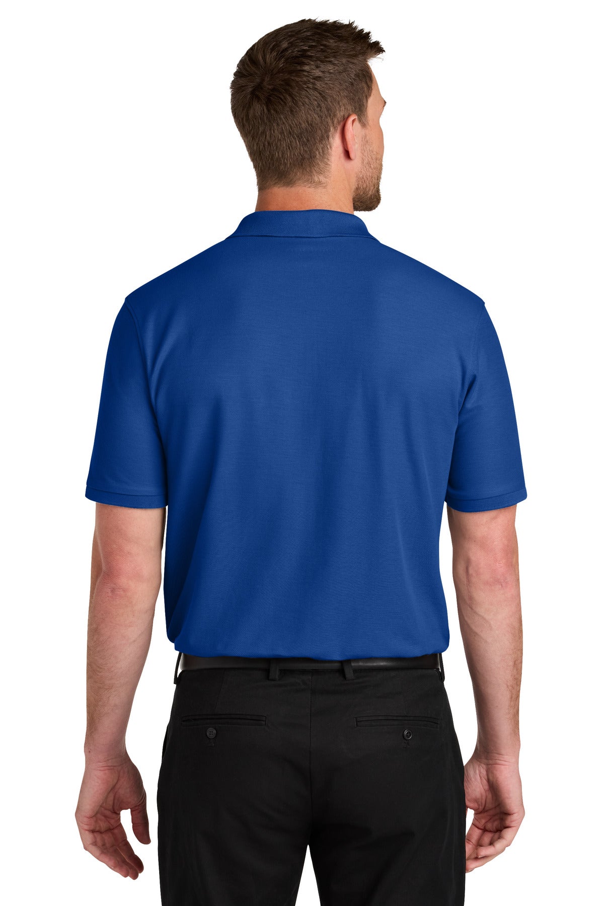 Port Authority Wearever Signature Pique Pocket Polo K200P - True Royal - back
