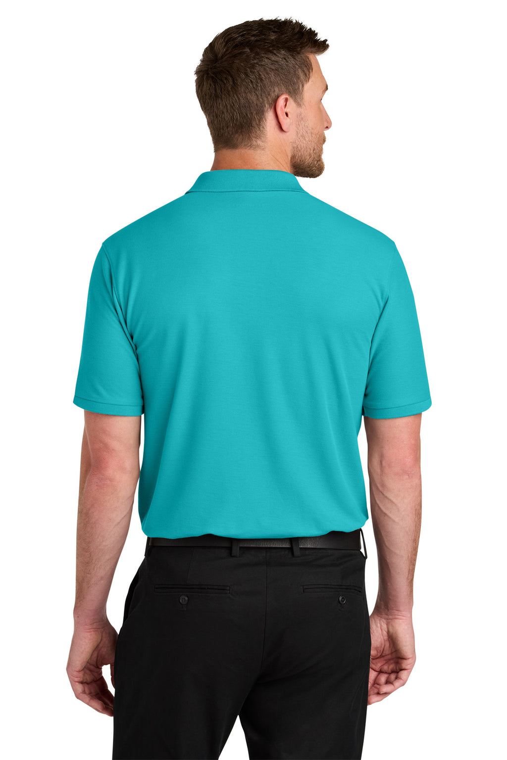 Port Authority Wearever Signature Pique Polo K200 - Aquamarine - back