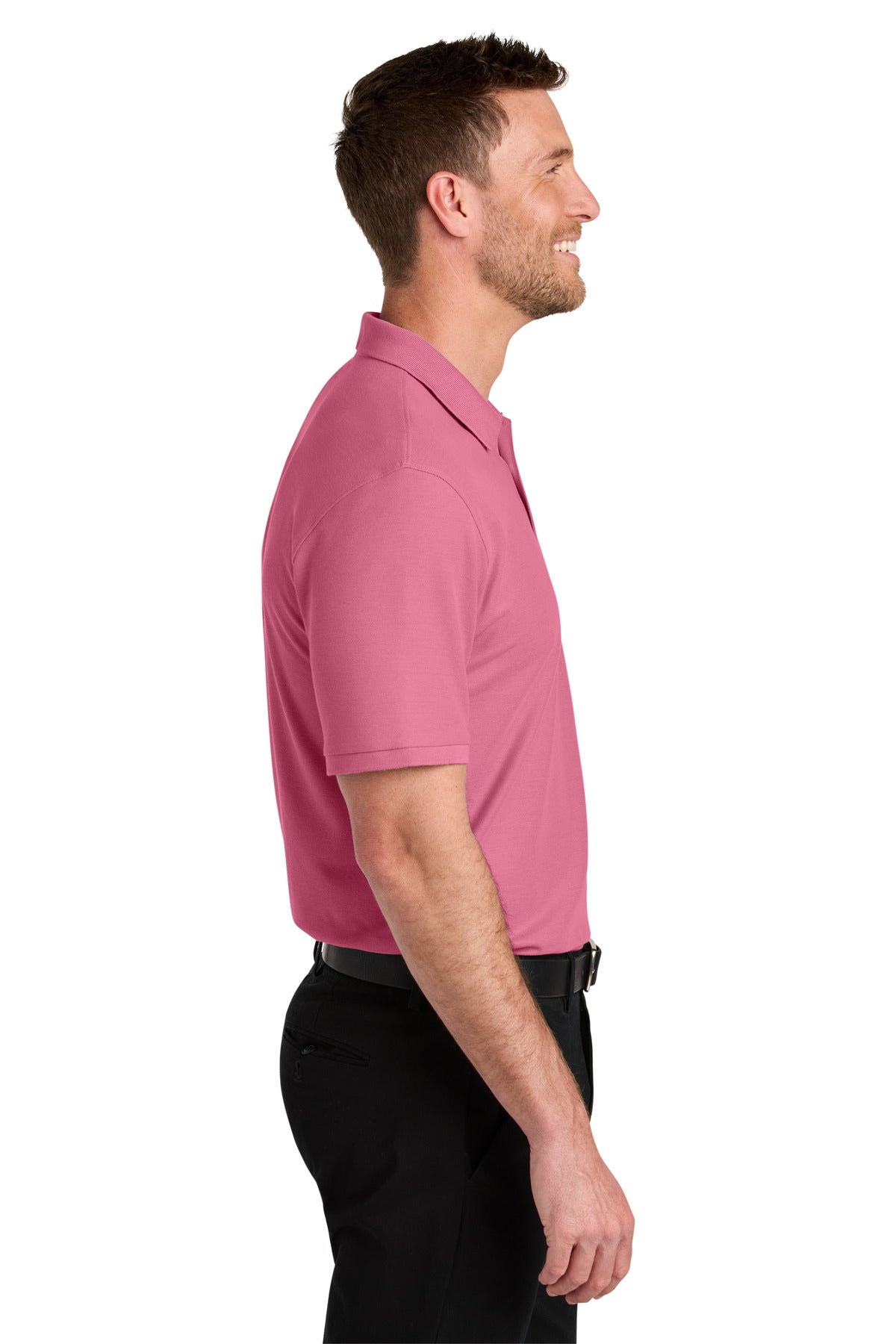 Port Authority Wearever Signature Pique Polo K200 - Awareness Pink - side