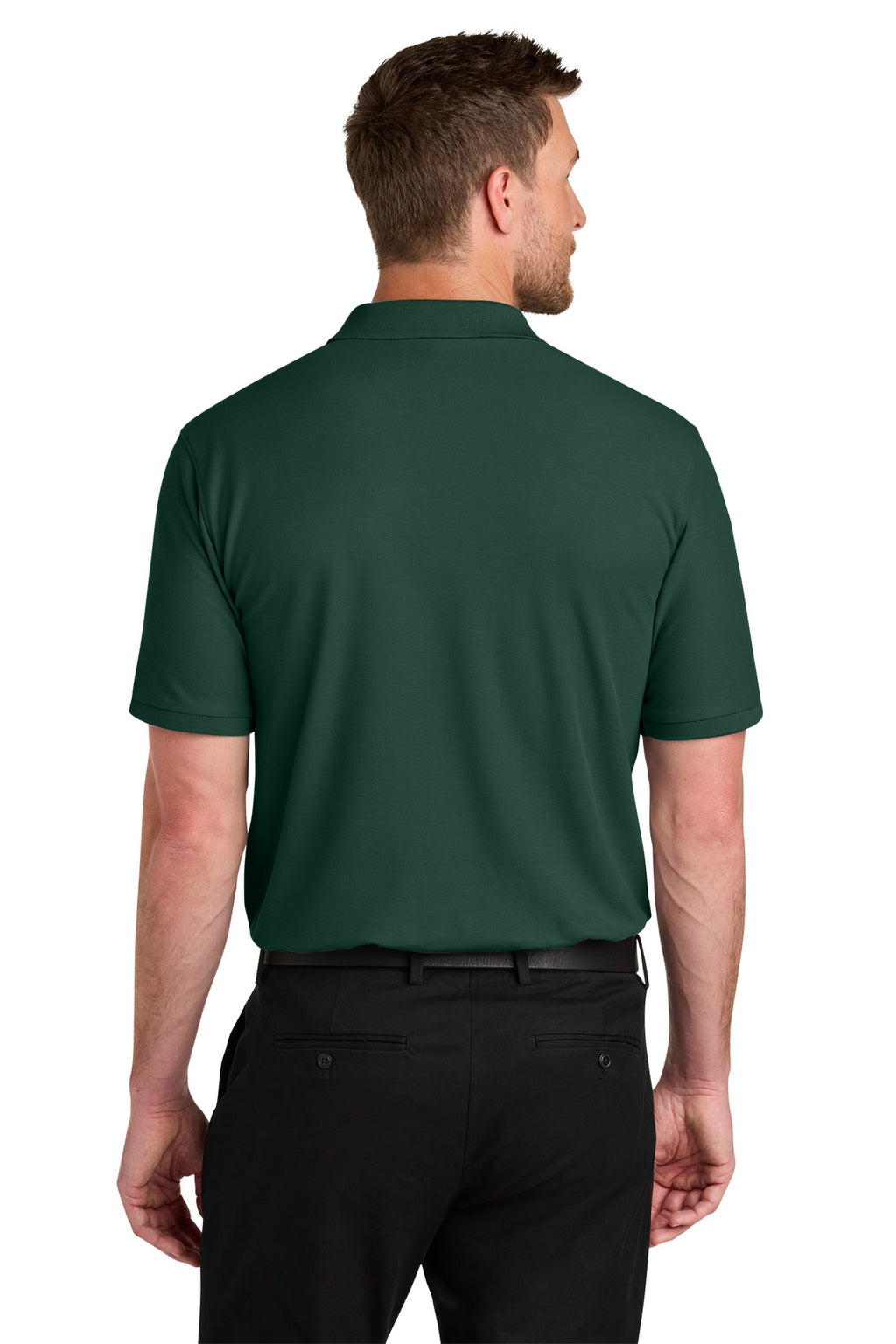 Port Authority Wearever Signature Pique Polo K200 - Dark Green - back