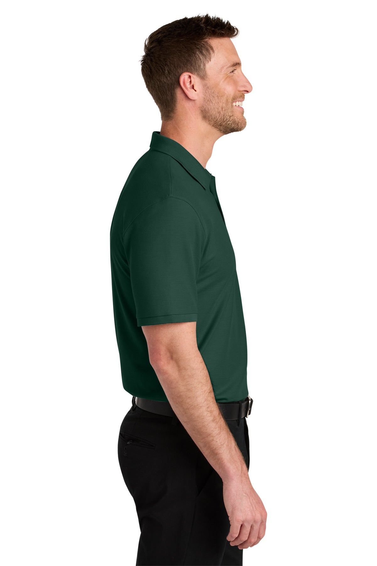 Port Authority Wearever Signature Pique Polo K200 - Dark Green - side