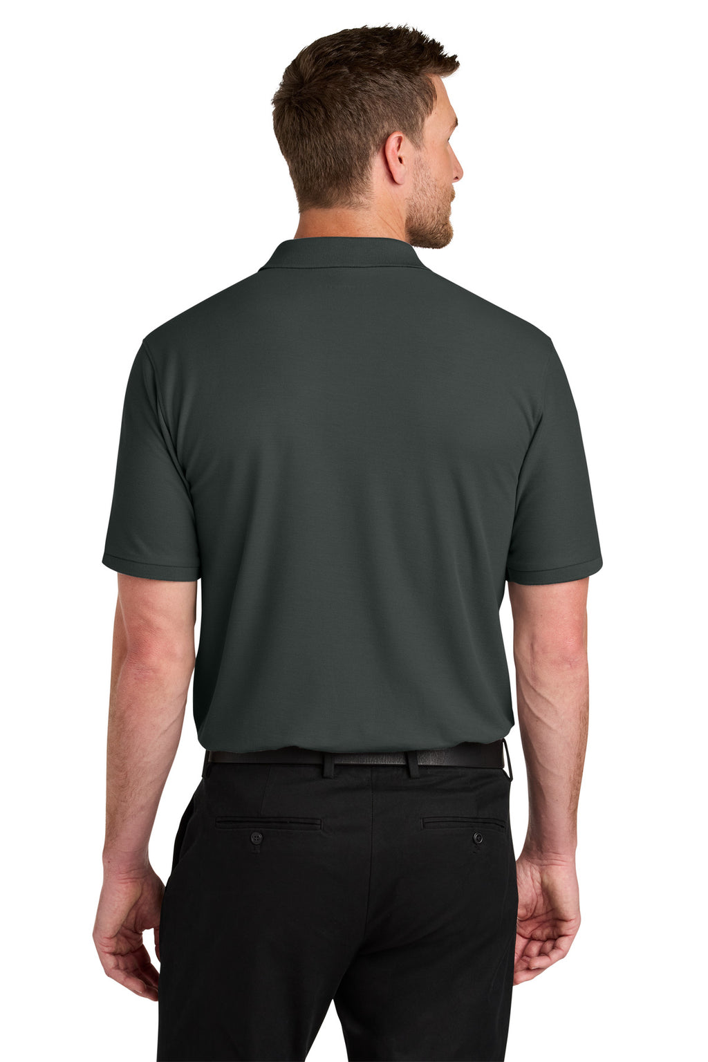 Port Authority Wearever Signature Pique Polo K200 - Grey Smoke - back
